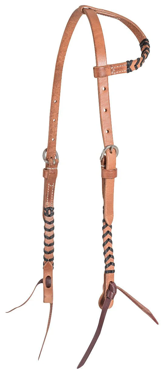 Classic Equine Laced One Ear Headstall, Full - Image 1