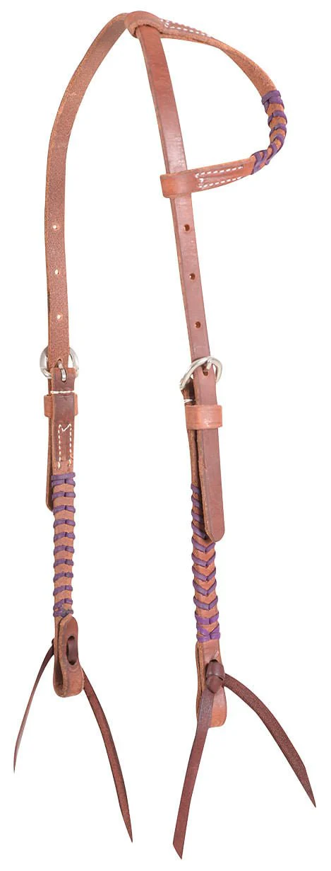 Classic Equine Laced One Ear Headstall, Full - Image 2