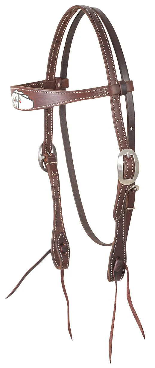 Classic Equine Tombstone Browband Headstall - Image 1