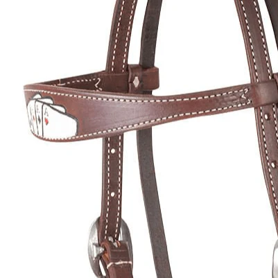 Classic Equine Tombstone Browband Headstall - Image 2