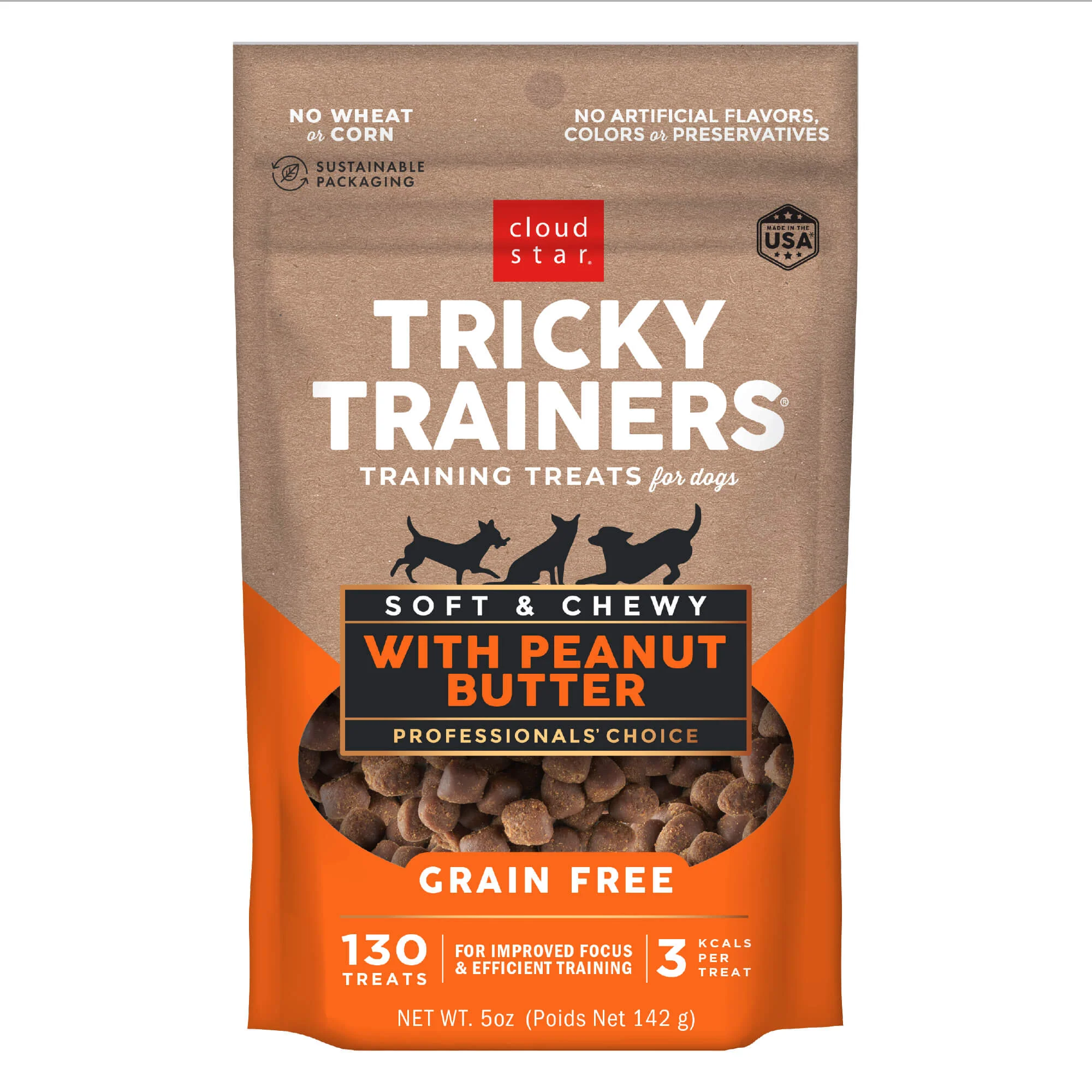Cloud Star Tricky Trainers, Soft & Chewy, Grain Free Dog Treats - Image 1