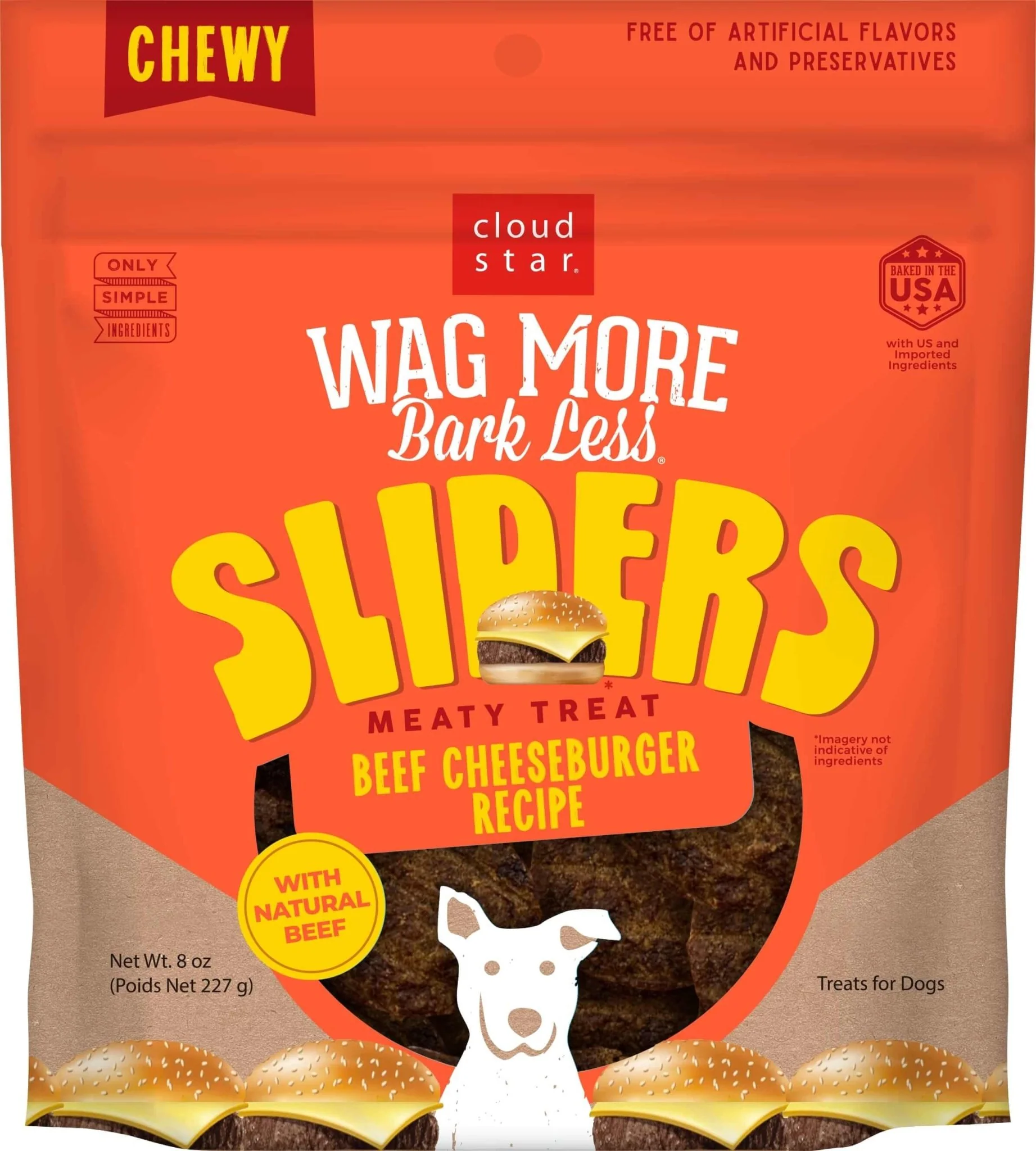 Cloud Star Wag More Bark Less Sliders Dog Treats, 8 oz - Image 2