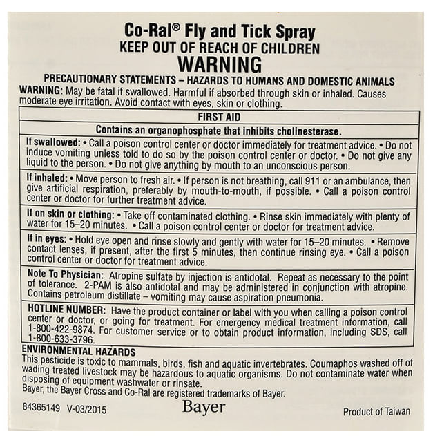 Co-Ral Fly & Tick Spray, 64 oz - Pesticide for Livestock - Image 2