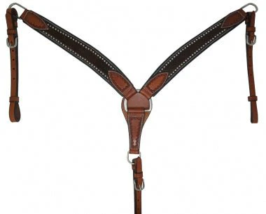 Cody Pro Hair On Leather Breast Collar - Image 1