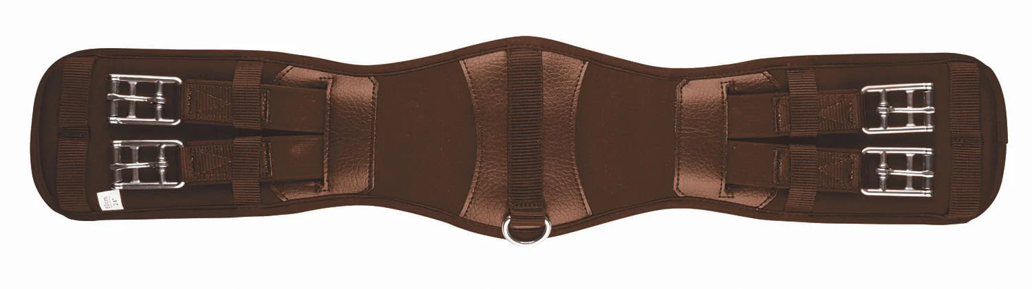 Collegiate Memory Foam Mono Flap Girth, Brown - Image 2