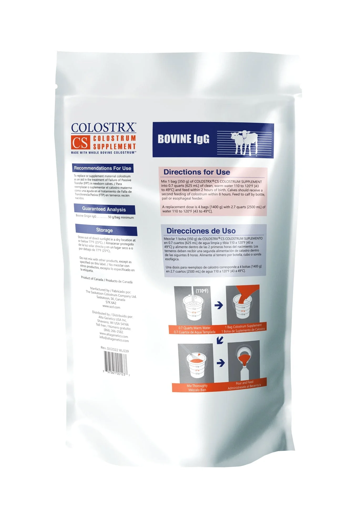 Colostrx CS Bovine IgG Colostrum Supplement - Image 2