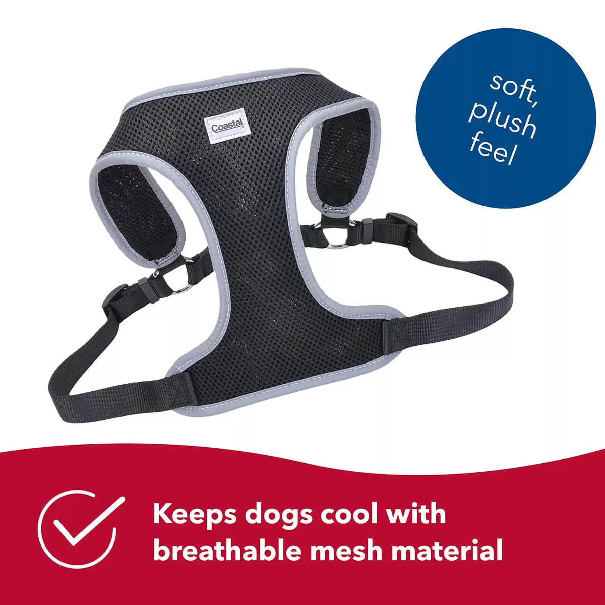 Comfort Soft Reflective Wrap Adjustable Dog Harness - Image 2