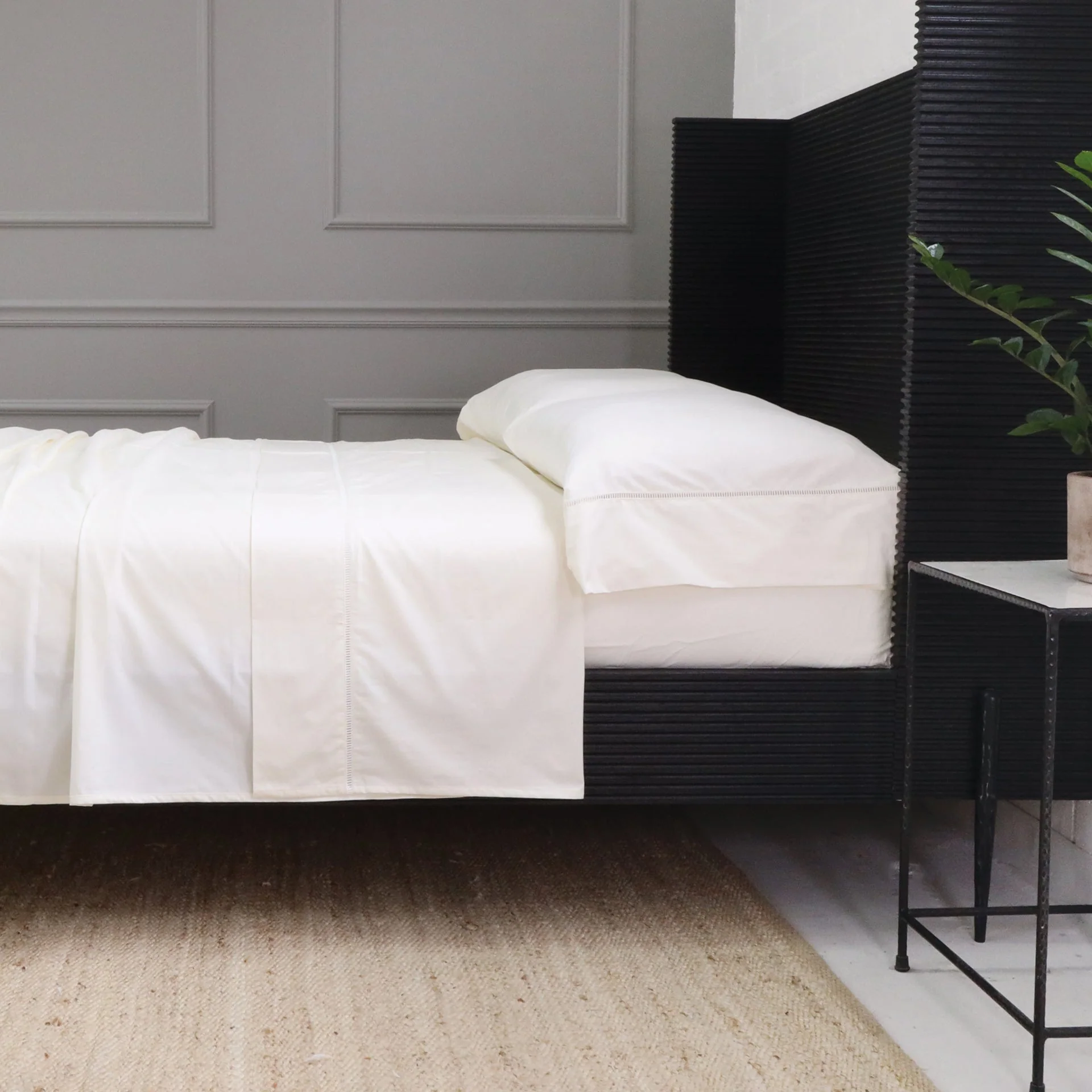 Carlisle Ladder Stitch Cotton Sheet Set
