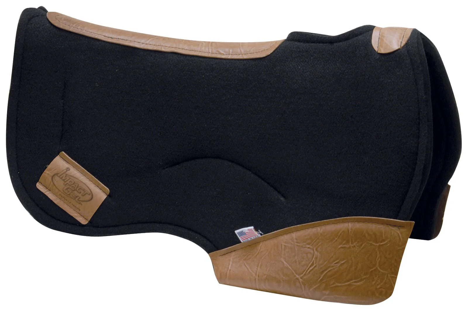 Contour Impact Gel Barrel Saddle Pad, 28" x 13" - Image 1