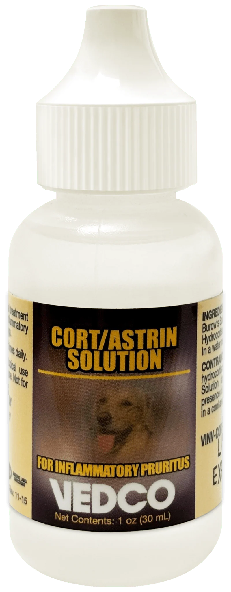 Cort/Astrin Solution & Hydrocortisone, 1 oz – Soothes Itching & Reduces Skin Irritation in Dogs & Cats - Image 1