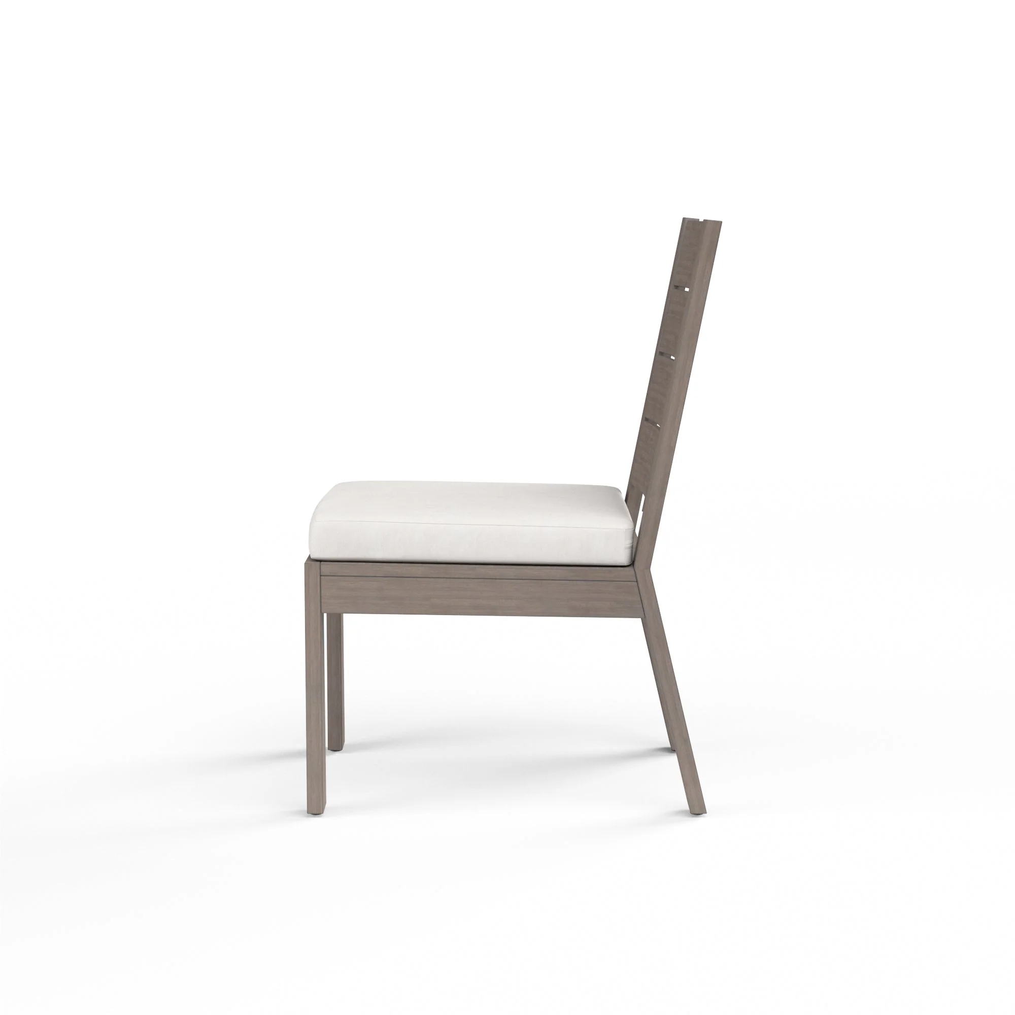 Laguna Armless Dining Chair in Canvas Flax, No Welt - Image 3