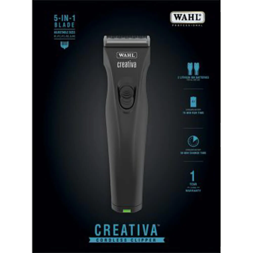 Creativa Cordless Clipper, Black - Image 2