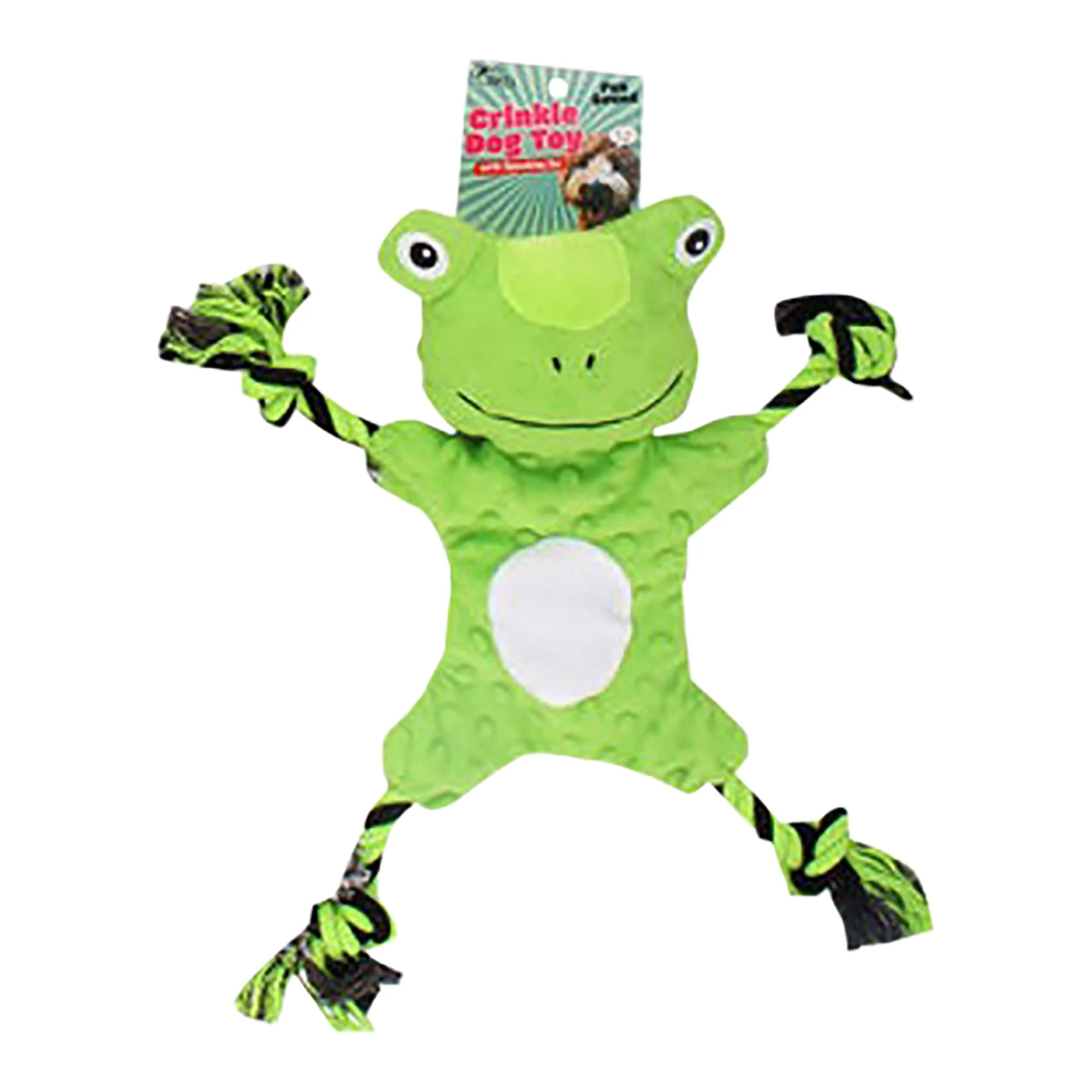 Crinkle Pet Dog Toy with Squeaker, Assorted, 15" - Image 1