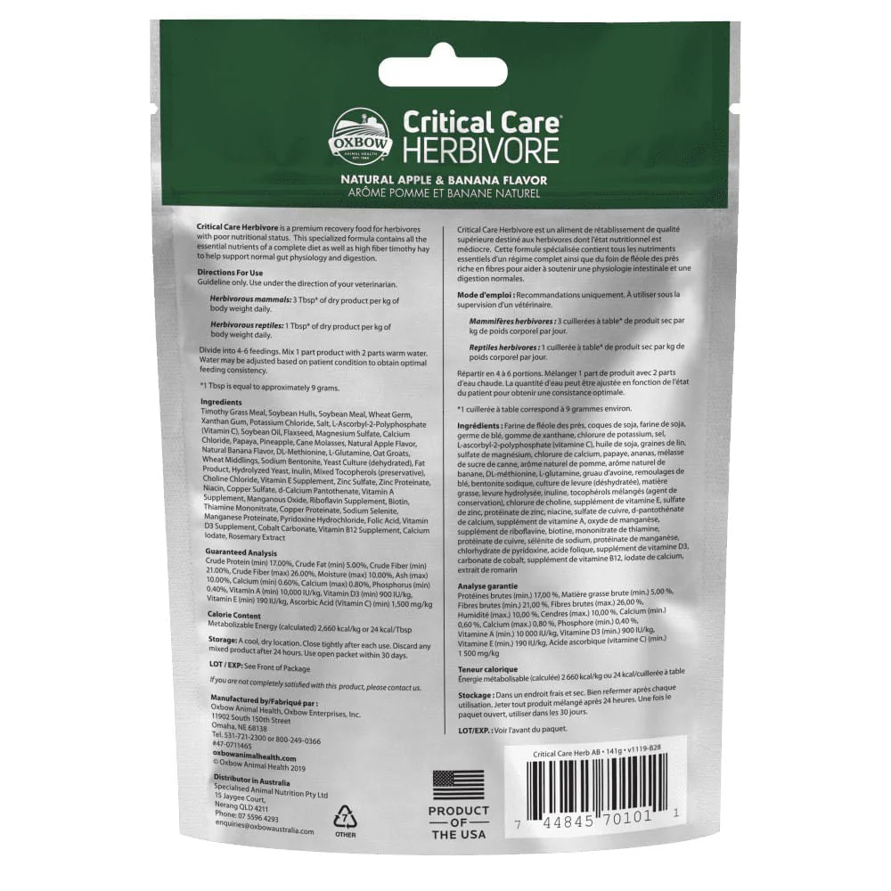 Critical Care Herbivore Diet - Image 2