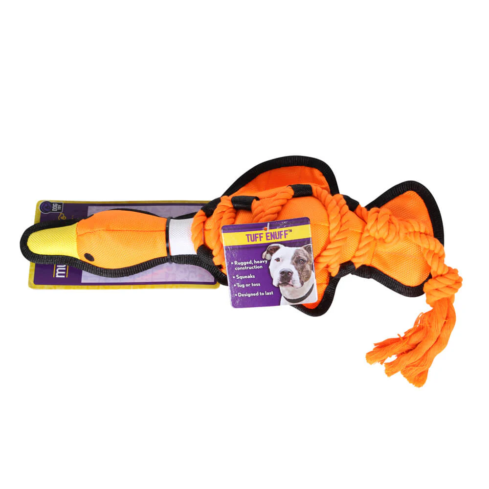 Cross Ropes Durable "Ballistic" Nylon Duck Toy, 11.5" - Image 3