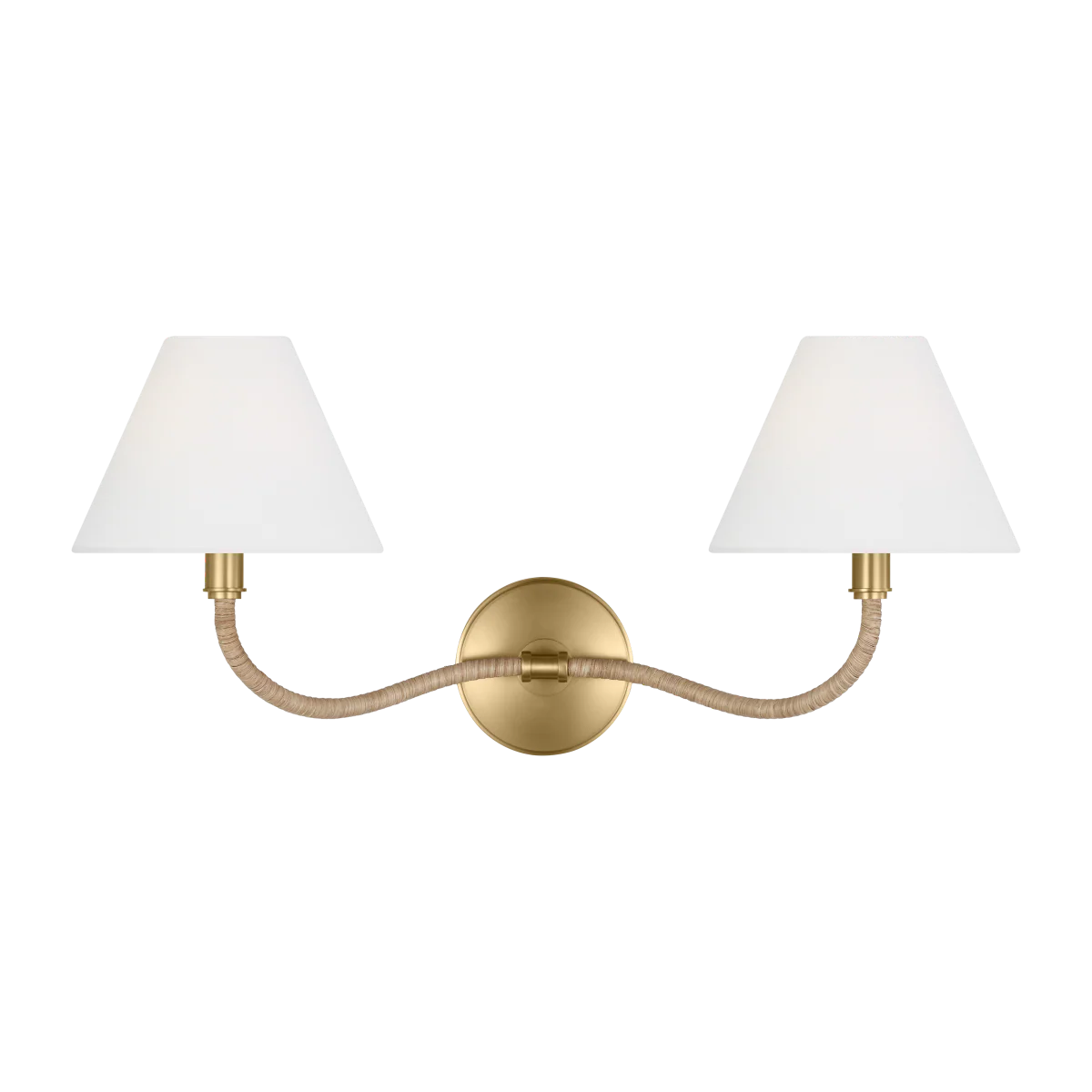 Laguna Double Sconce Burnished Brass - Image 1
