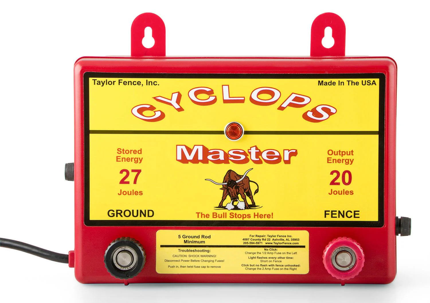 Cyclops Master 20 Joule AC Fence Charger - Image 1