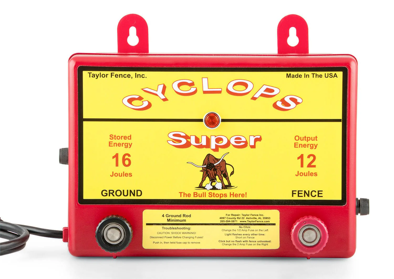 Cyclops Super 12 Joule AC Fence Charger - Image 1