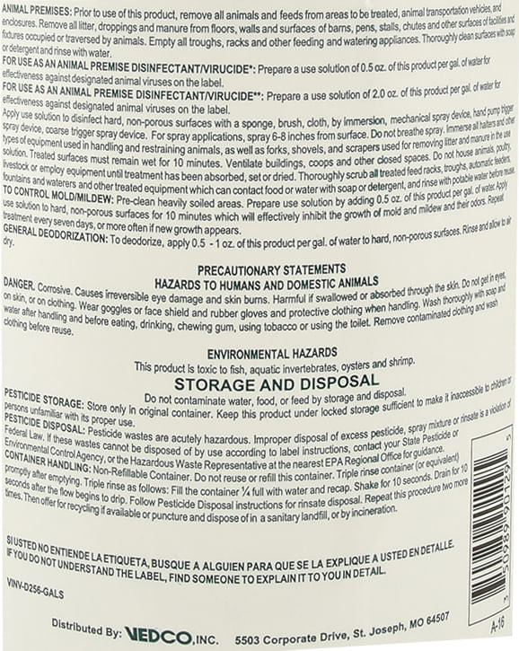 D-256 Disinfectant - Image 2