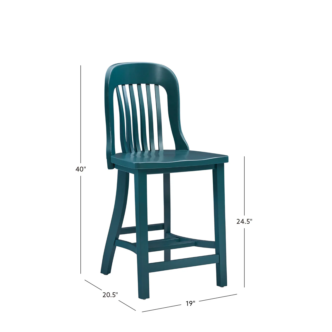 NORMAN GREEN COUNTER STOOL W WOOD SEAT AC109GRN02ASU - price per chair - Image 2