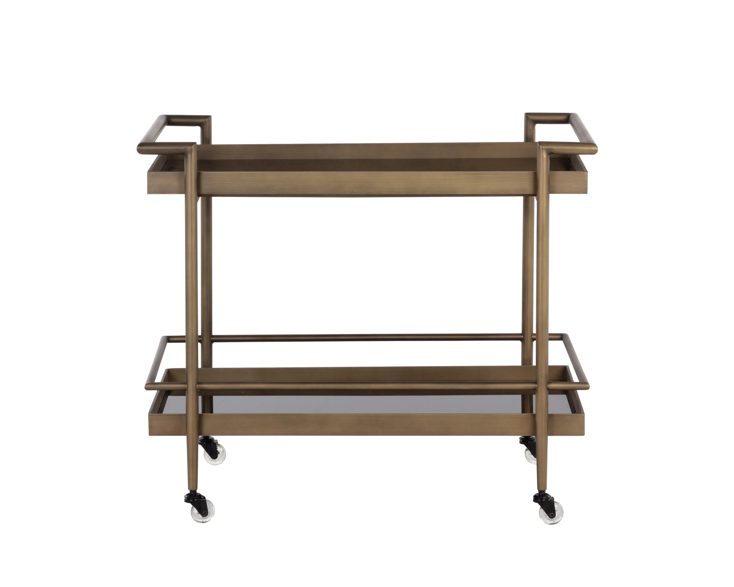 Livingston Bar Cart - Antique Brass - Image 3