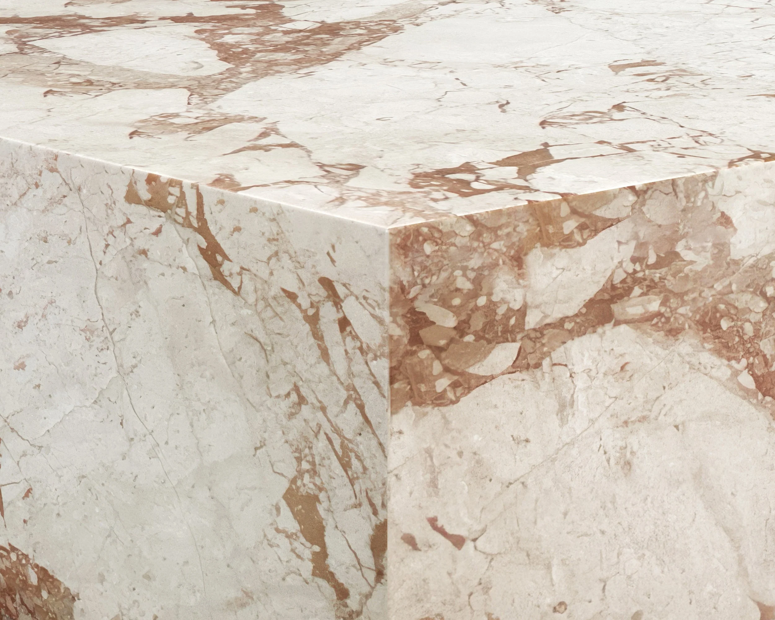 Laros Coffee Table - Rectangular - Crema Breccia Marble - Image 2