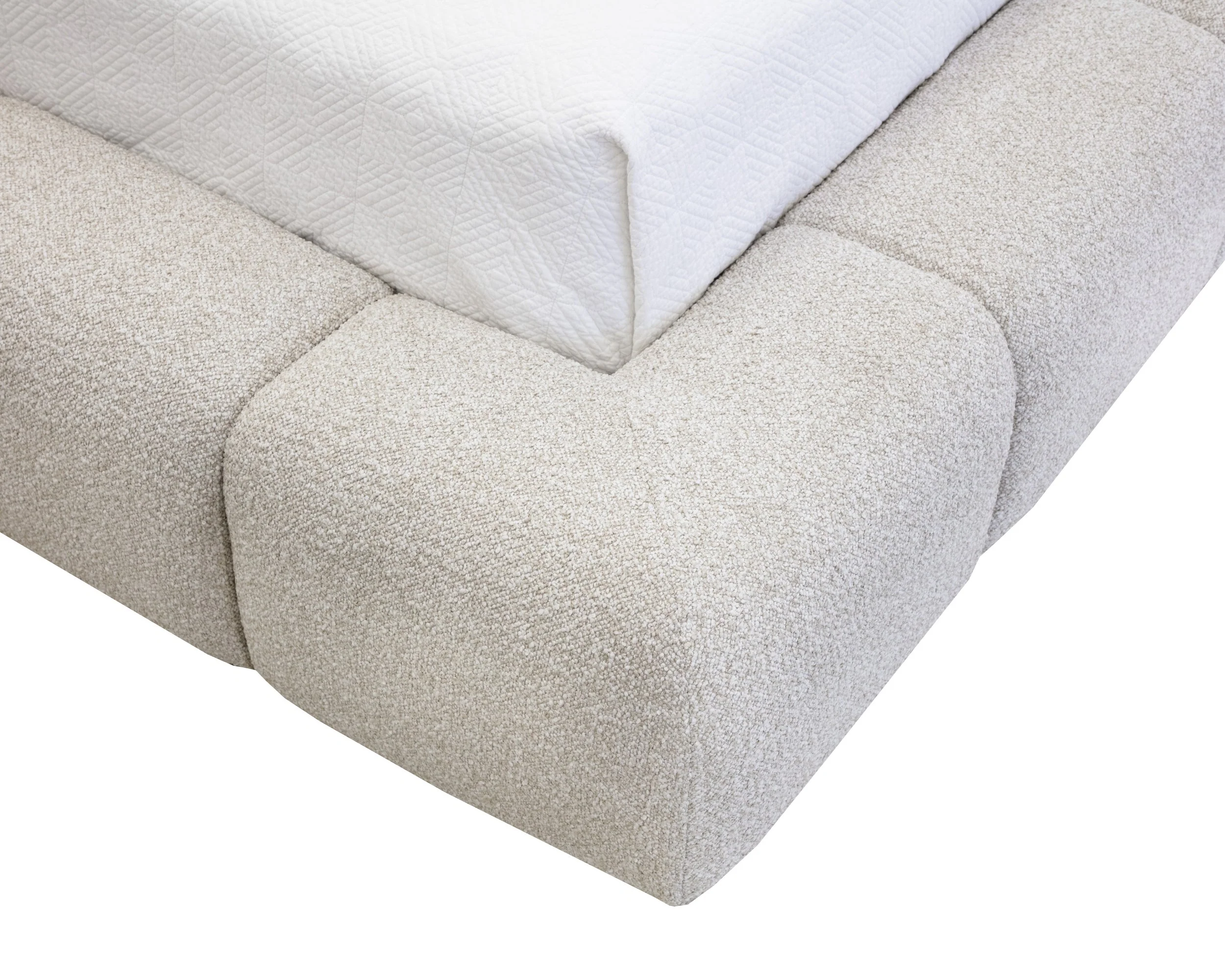 Olena Bed - King - Santa Cruz Oatmeal - Image 3