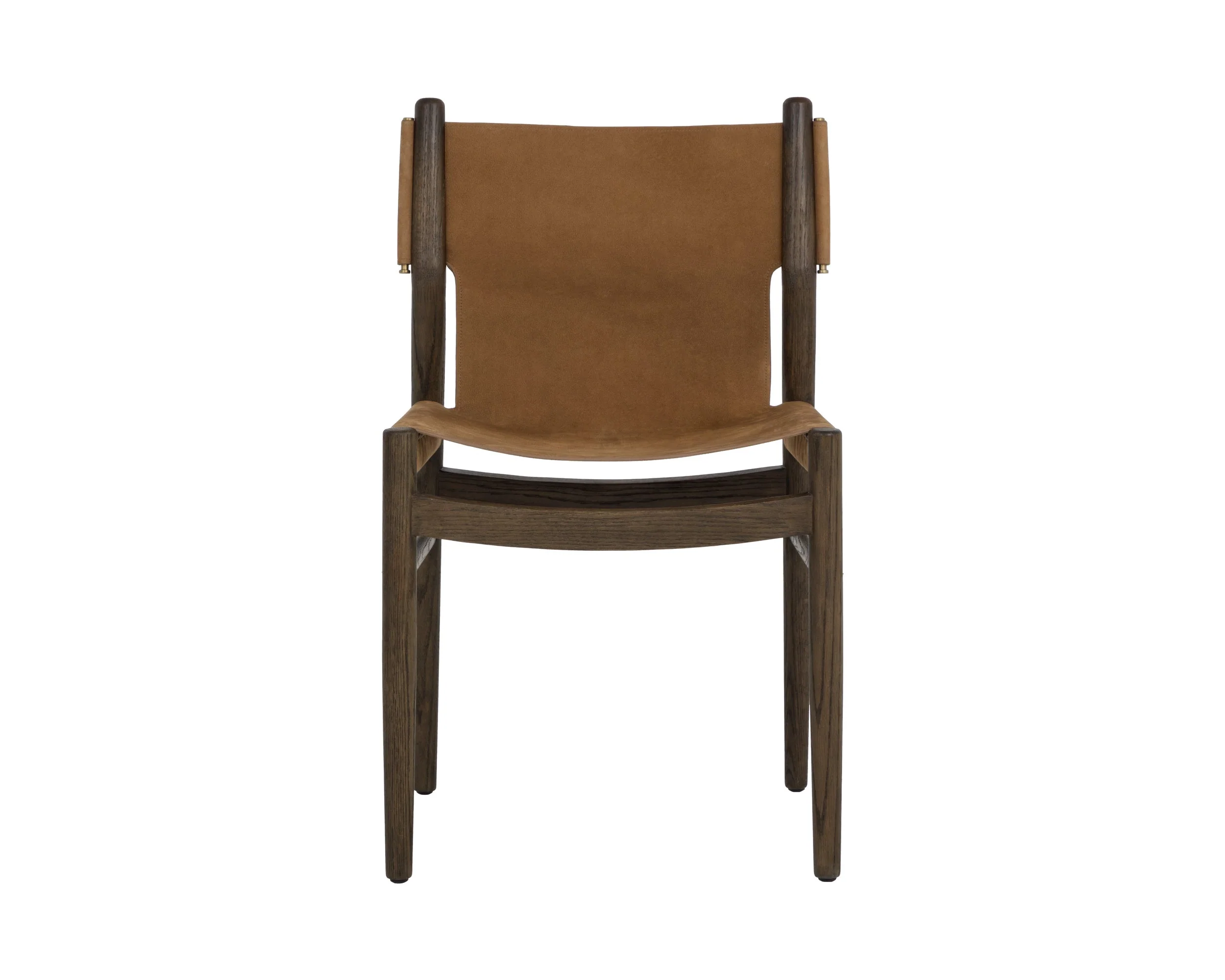 Argus Dining Chair - Nubuck Caramel Leather - Image 2