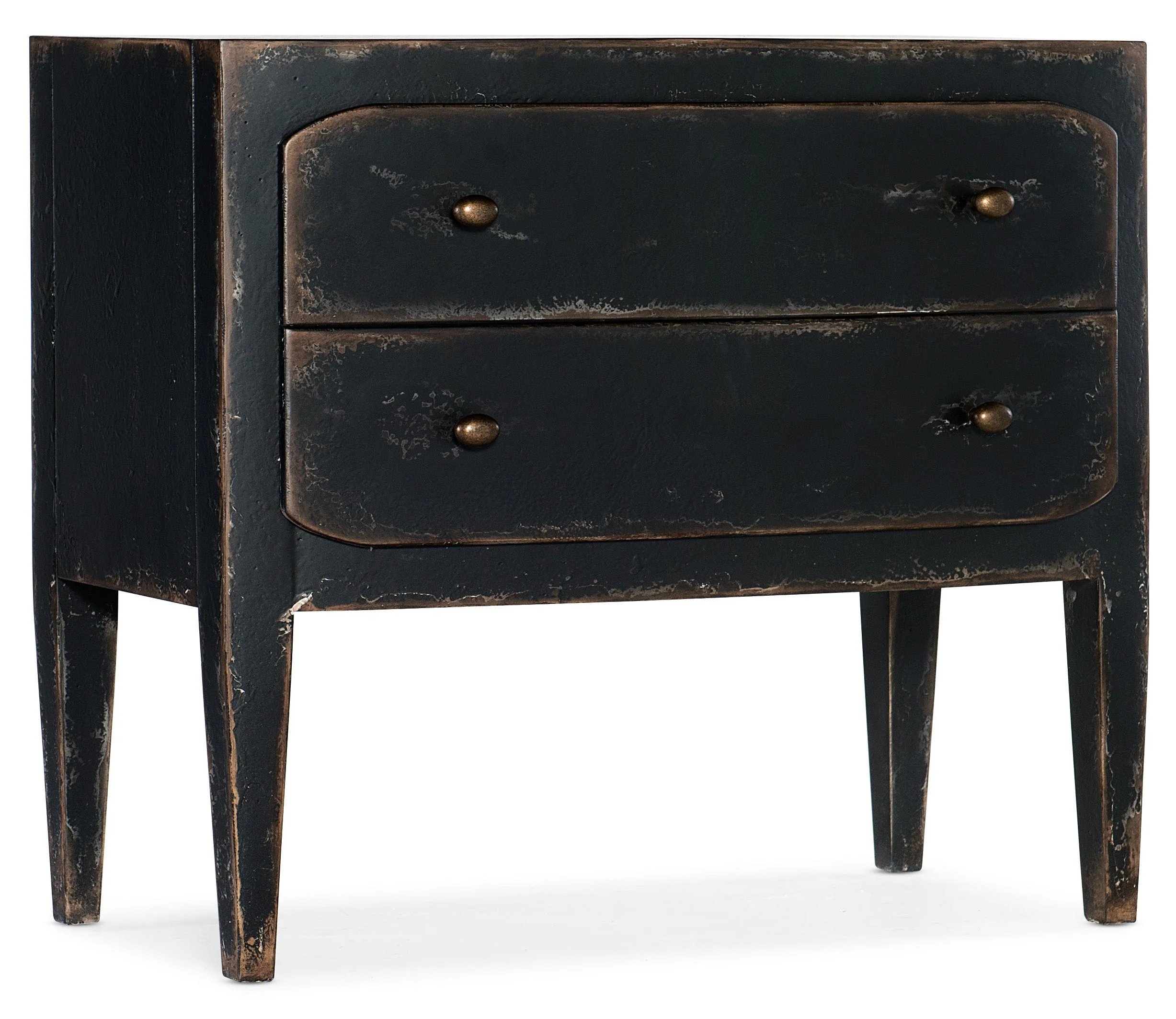 Ciao Bella Two-Drawer Nightstand- Black - Image 1
