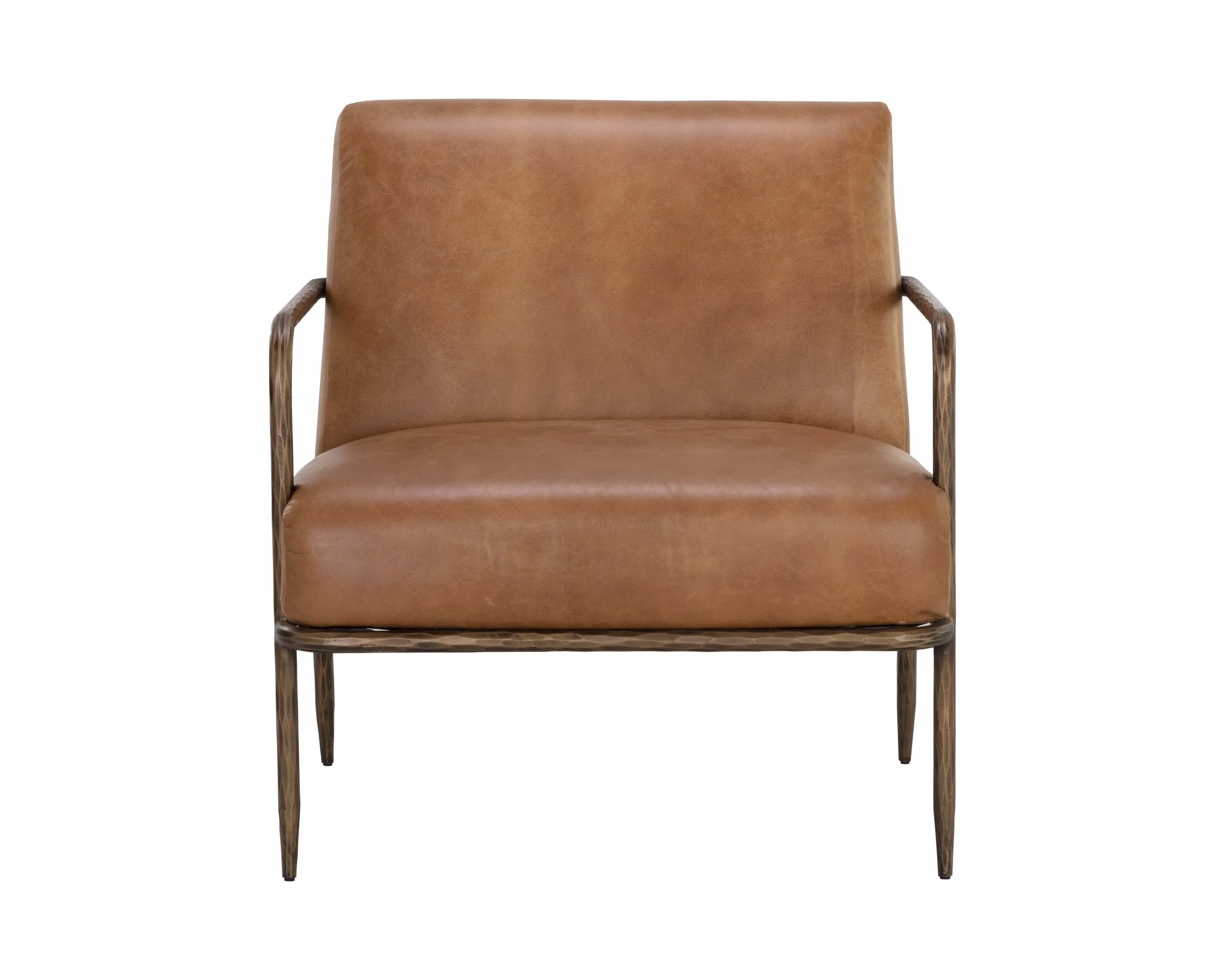 Lathan Lounge Chair - Tan Leather - Image 2
