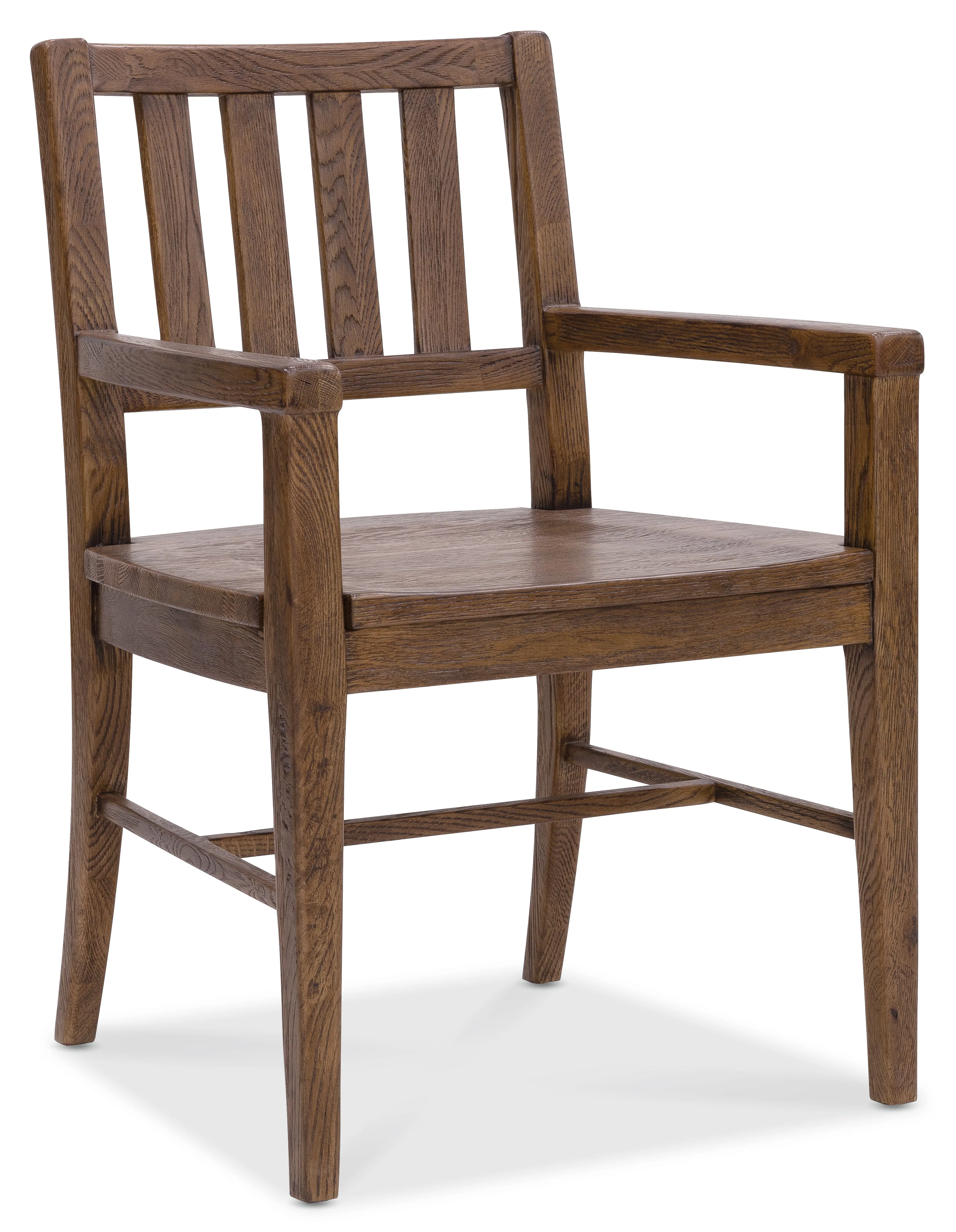 Driftwood Splatback Arm Chair | Worn Saddle - Image 1