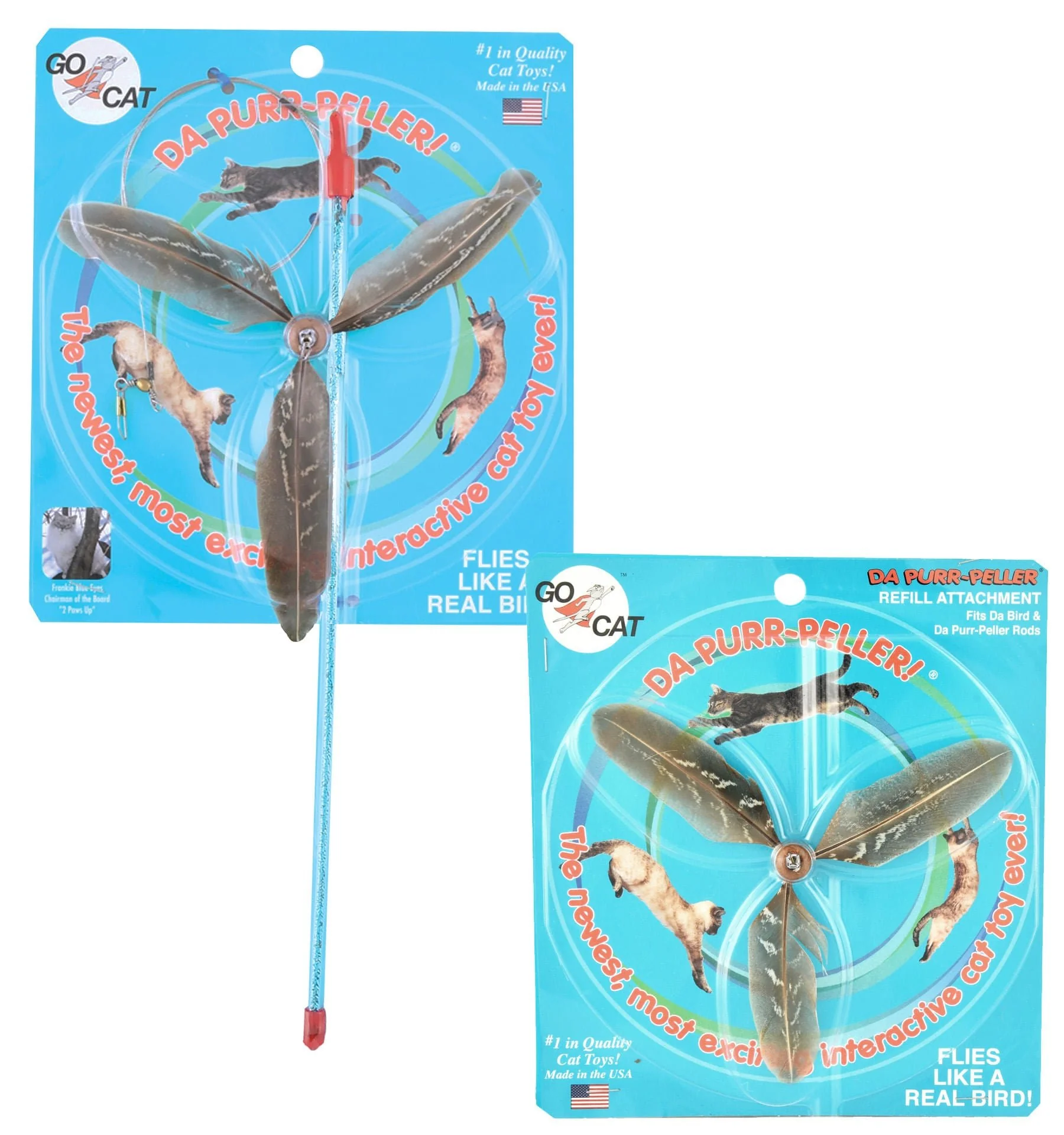 Purr Peller Wand Cat Toy