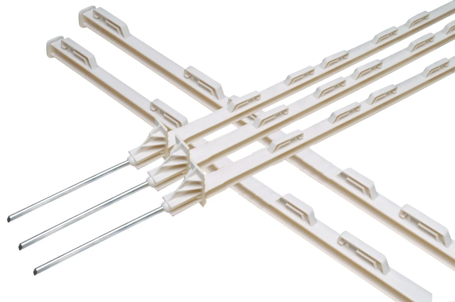 Dare Step-In Poly Fence Posts, UV-Resistant, 48", 8 Wire Holders, Electric Fencing, Livestock, for Poly Wire & Tape - Image 1