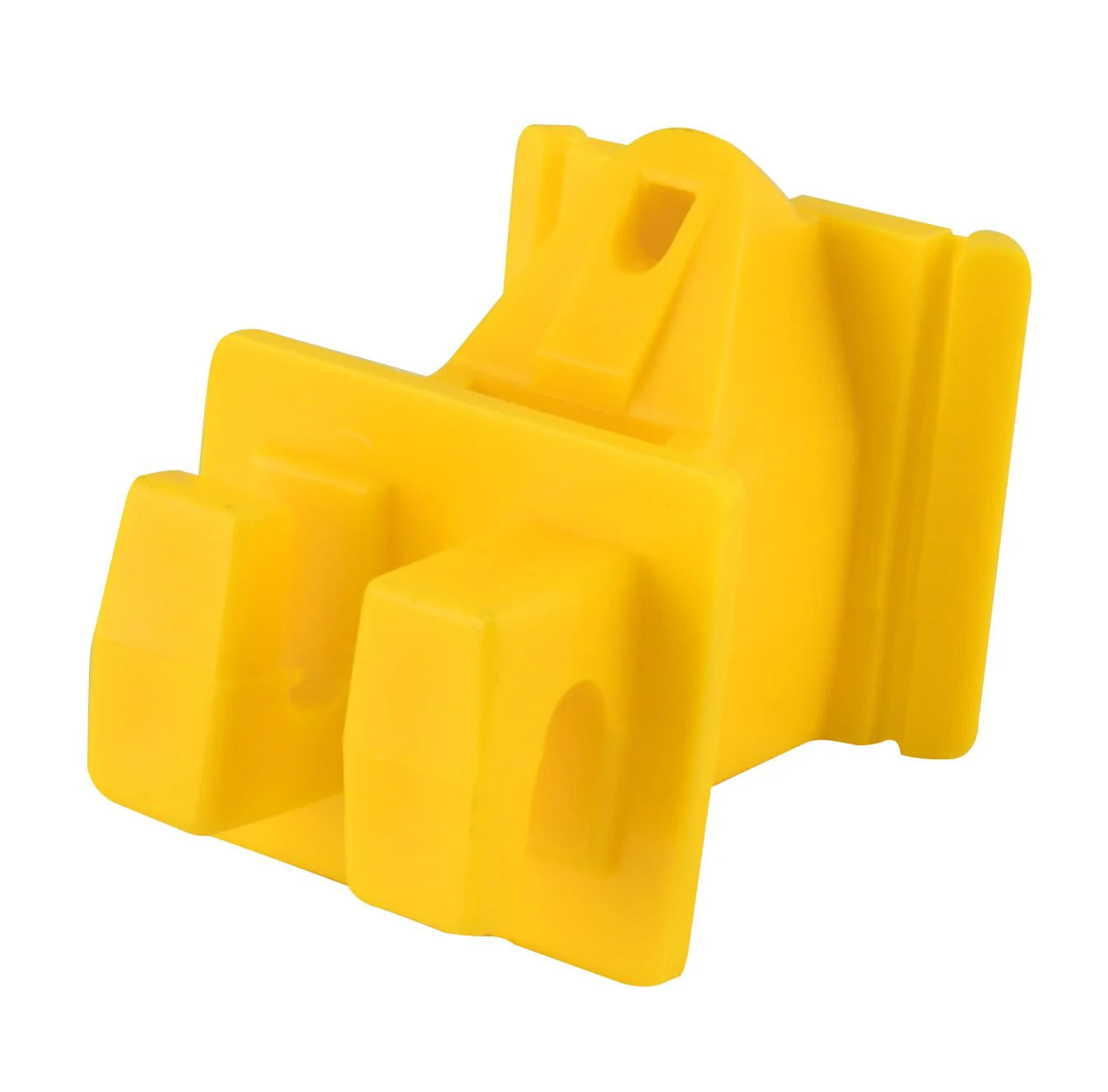 Dare Snap-in Yellow Wood Post Electric Fence Insulators, 25 Pack - Image 1