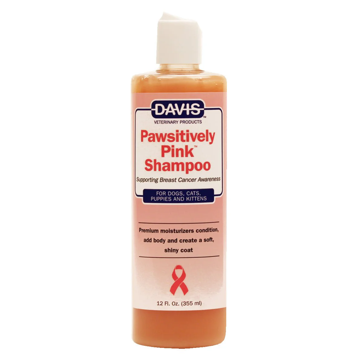 Davis Pawsitively Pink Shampoo for Dogs, Cats, Puppies & Kittens – Hydrating, Gentle, and Soap-Free, Supporting Breast Cancer Awareness - Image 1