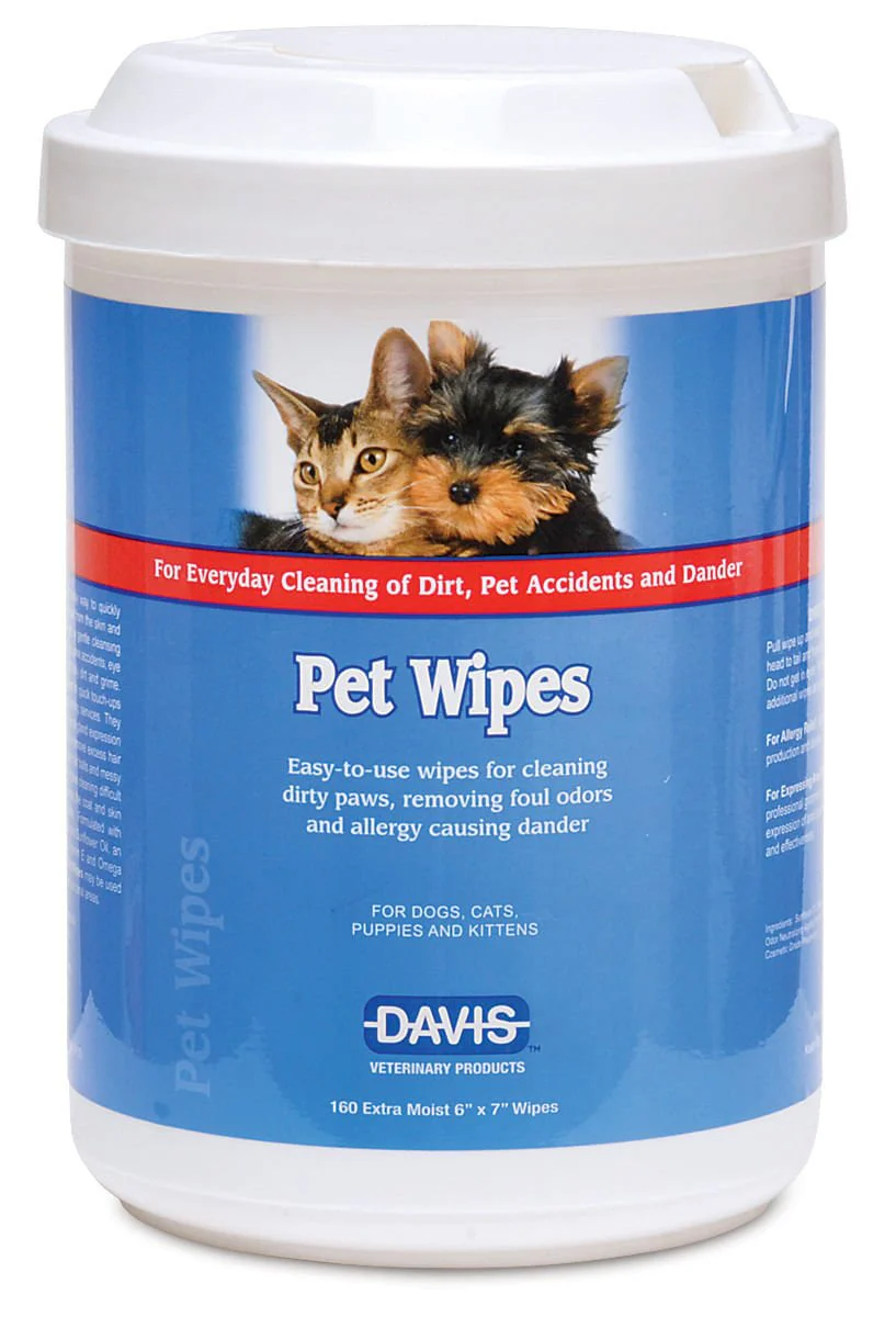Davis Pet Wipes, 160 ct - Image 1
