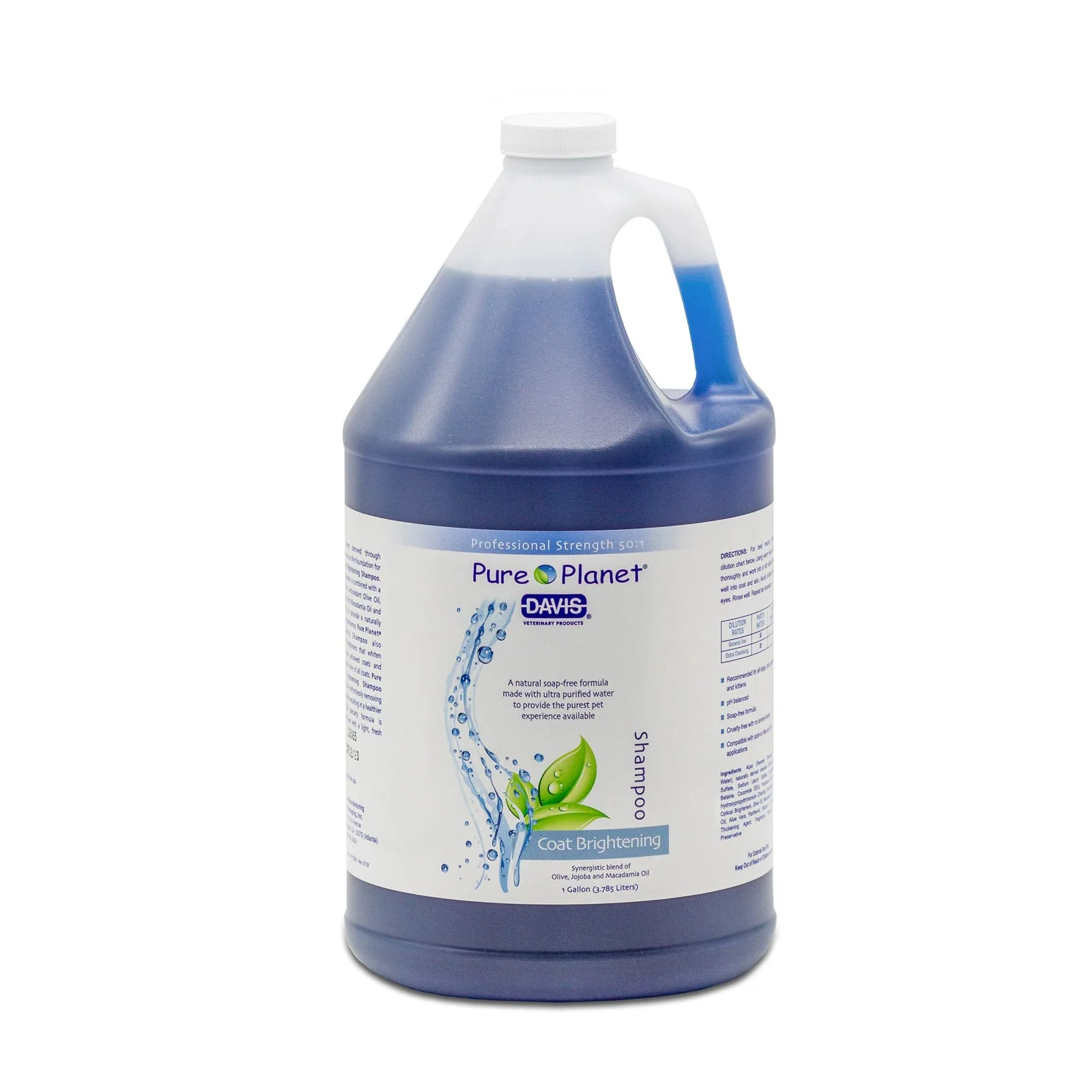 Davis Pure Planet Natural Coat Brightening Shampoo for Dogs, Cats, Puppies & Kittens – Soap-Free, pH Balanced with Optical Brighteners & Nourishing Oils - Image 3