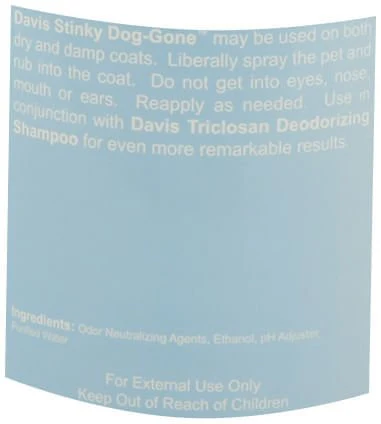 Davis Stinky Dog-Gone (Powerful Pet Deodorizer) Spray, 16 oz with Sprayer - Image 2