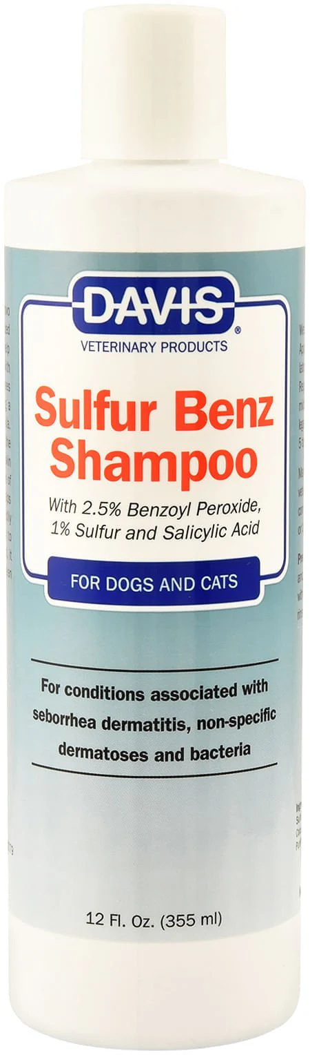 Davis Sulfur Benz (Benzoyl Peroxide) Shampoo - Image 1