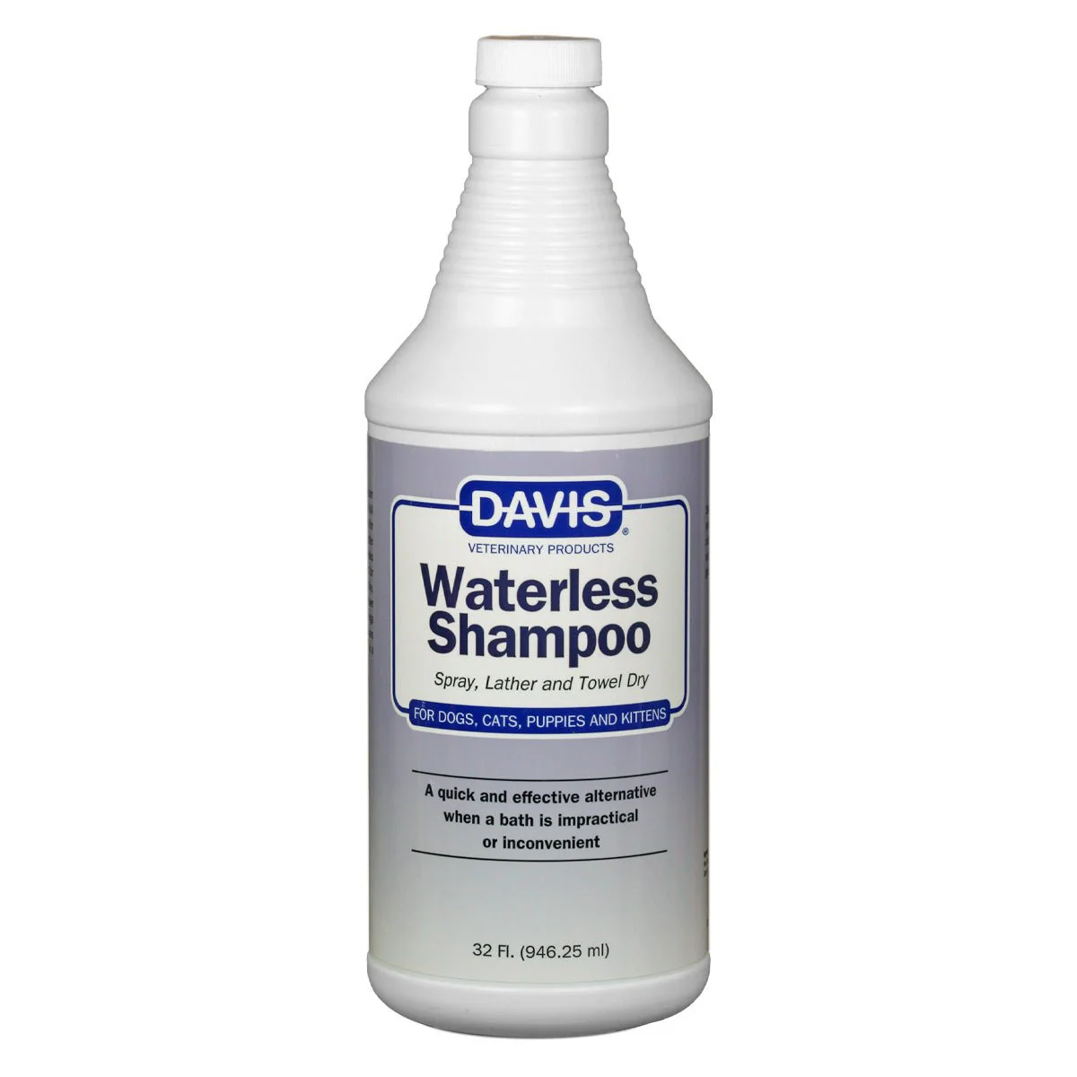Davis Waterless Shampoo with Trigger Sprayer for Dogs, Cats, Puppies & Kittens – No-Rinse Dry Shampoo with Chamomile & Sunflower Oil - Image 1