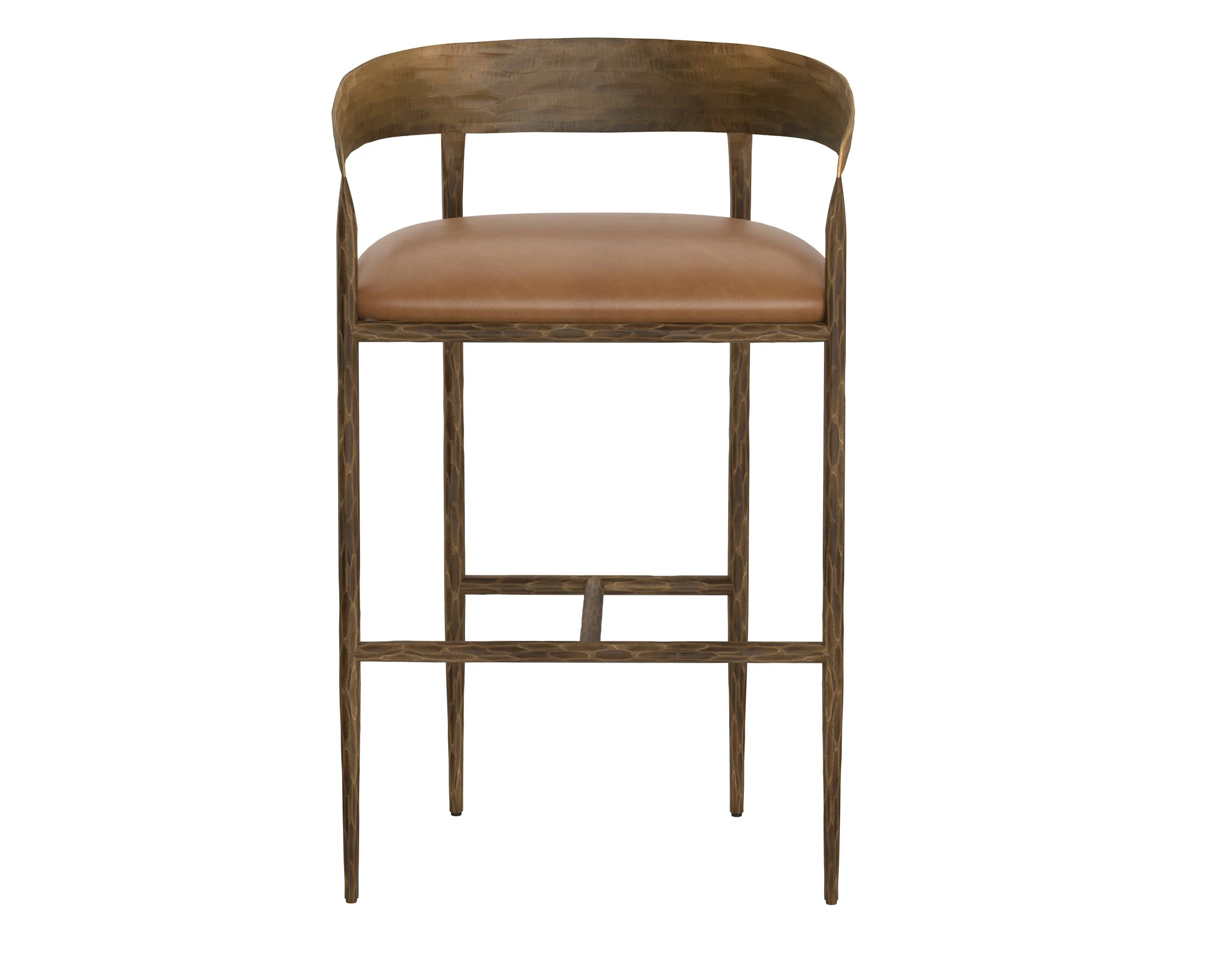 Zanatta Barstool - Tan Leather - Image 3