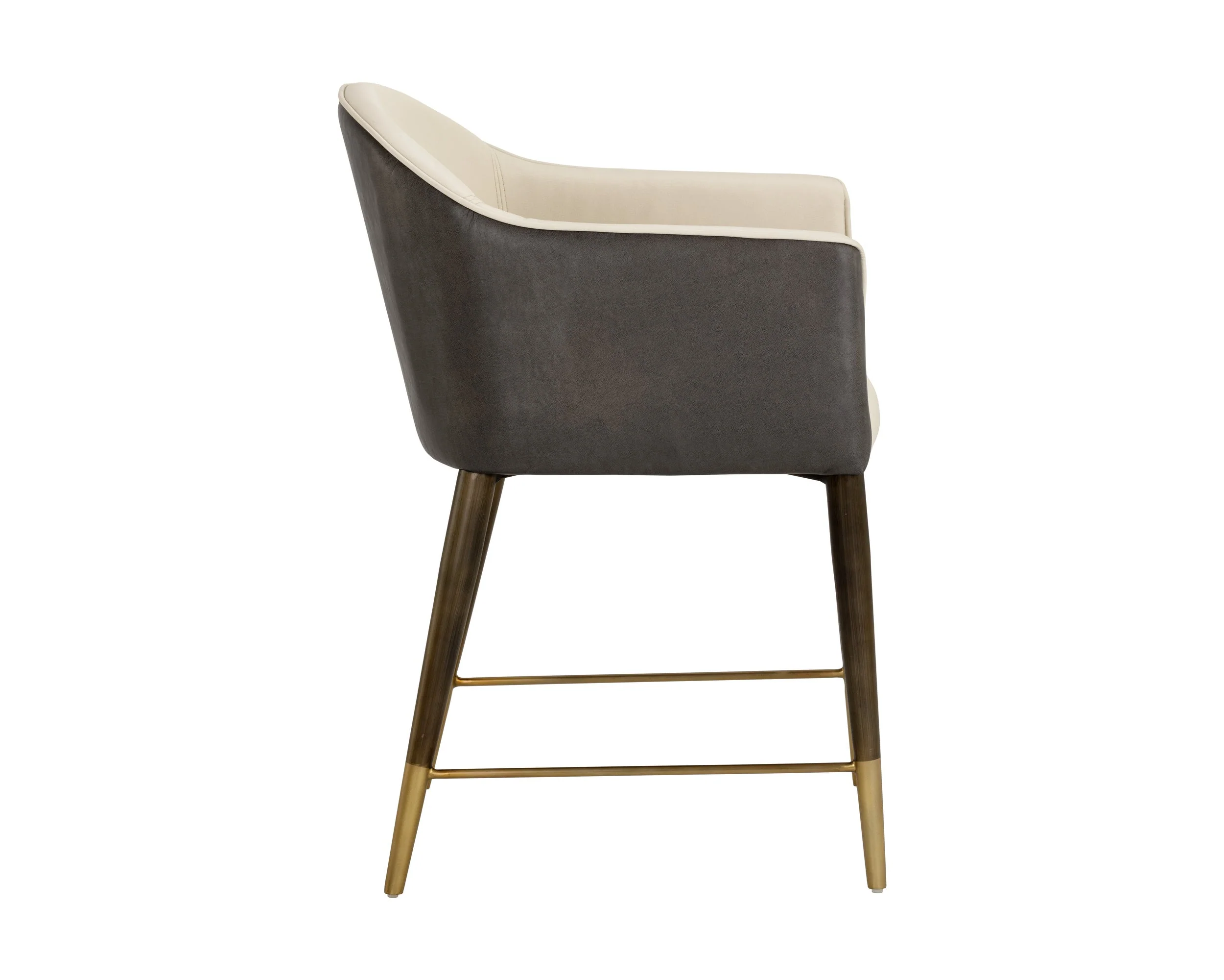 Kylin Dining Armchair - Dillon Cream / Bravo Ash - Image 3