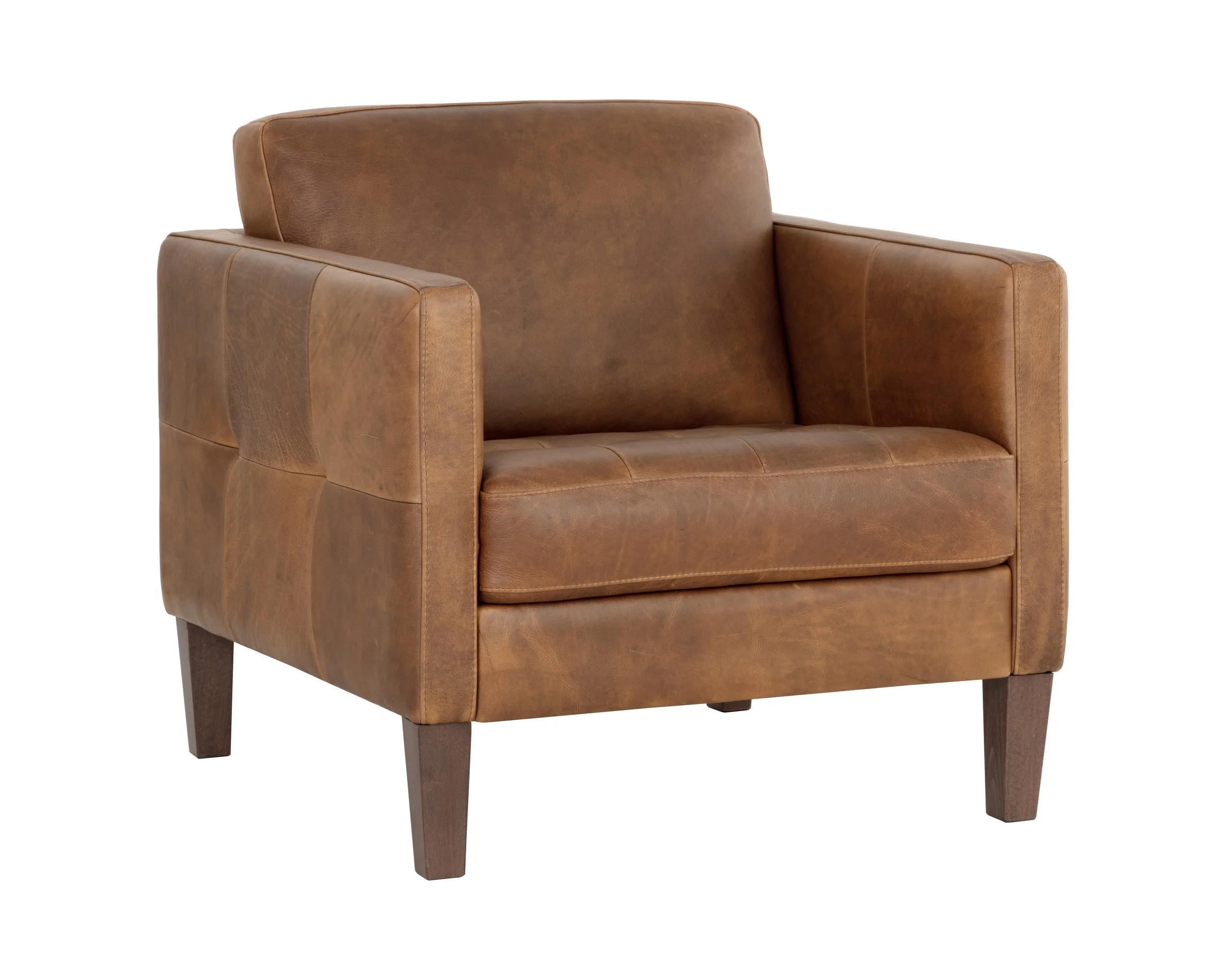 Karmelo Armchair - Cognac Leather - Image 2