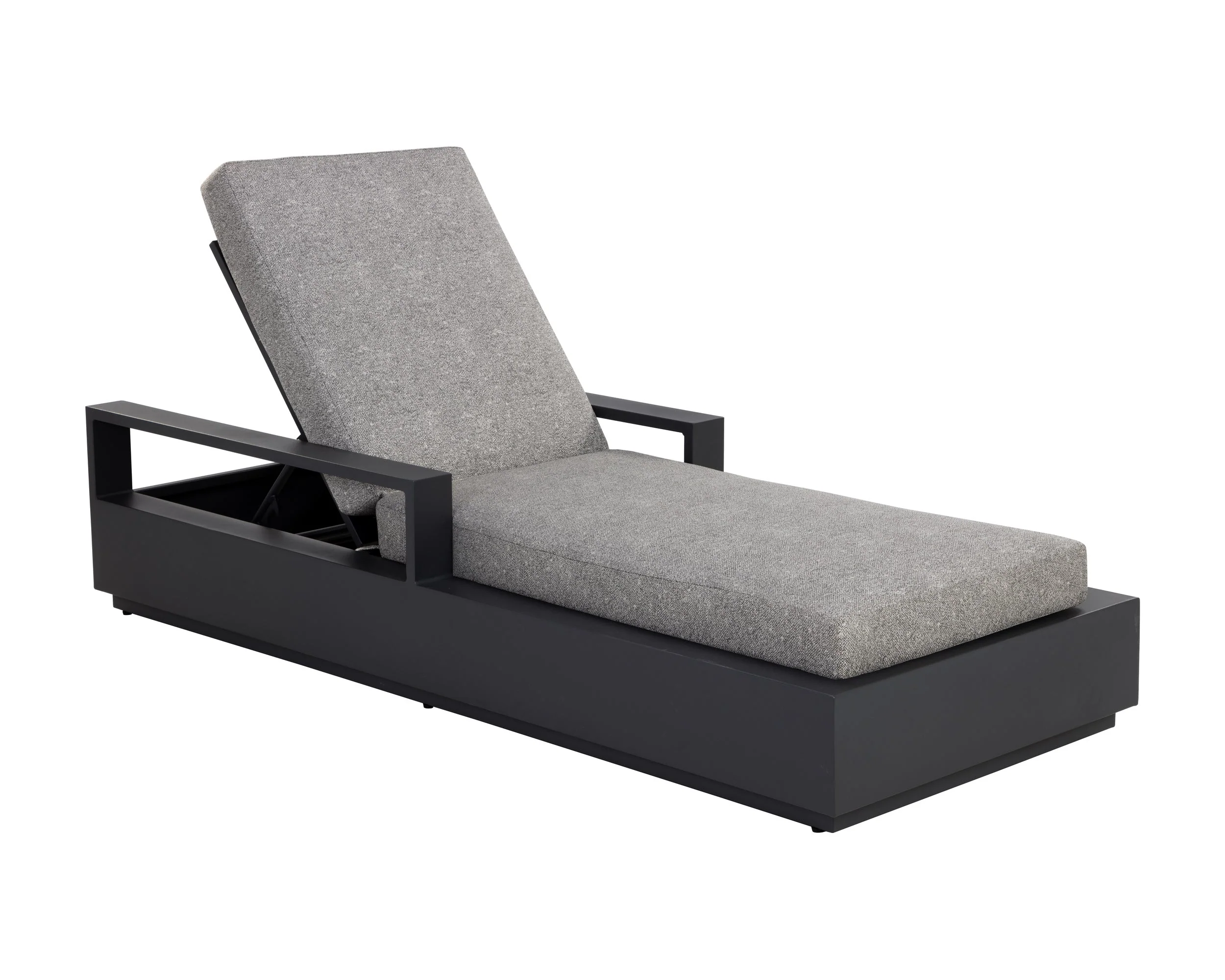 Tavira Lounger – Charcoal – Lanikai Salt And Pepper