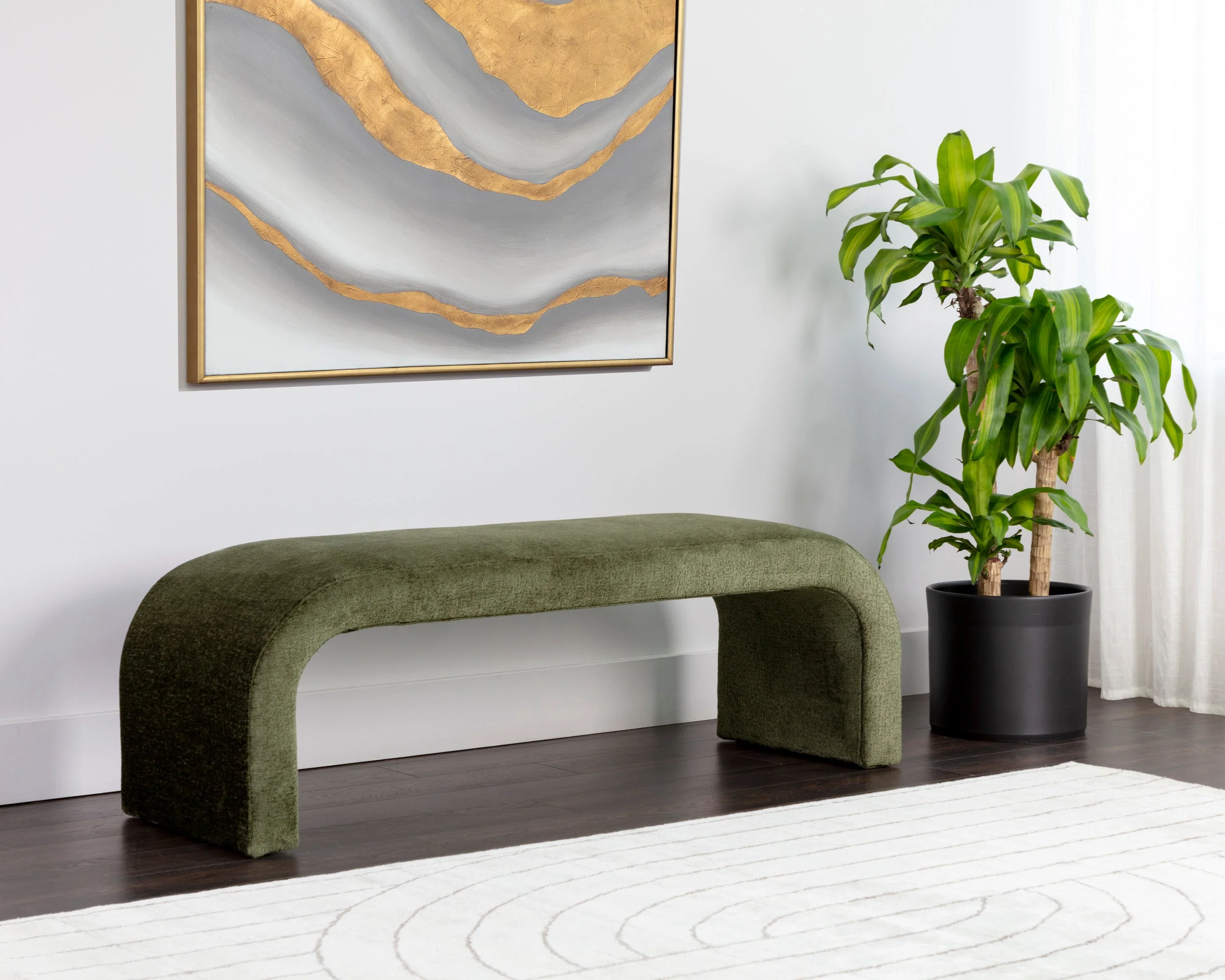 Nahara Bench - Bergen Olive - Image 3