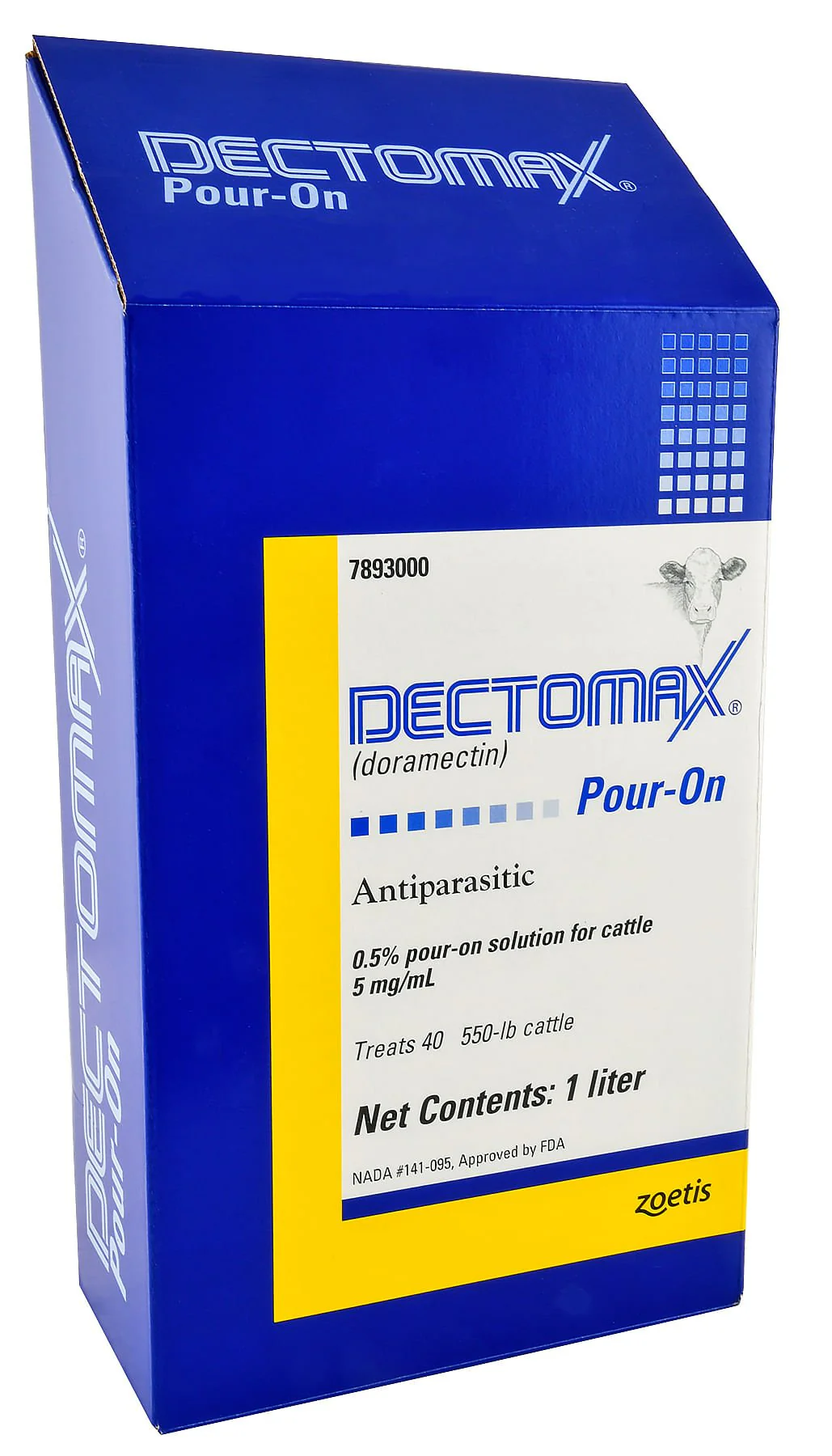 Dectomax Doramectin Pour-On Wormer – Beef & Dairy Cattle Parasite Treatment - Image 1