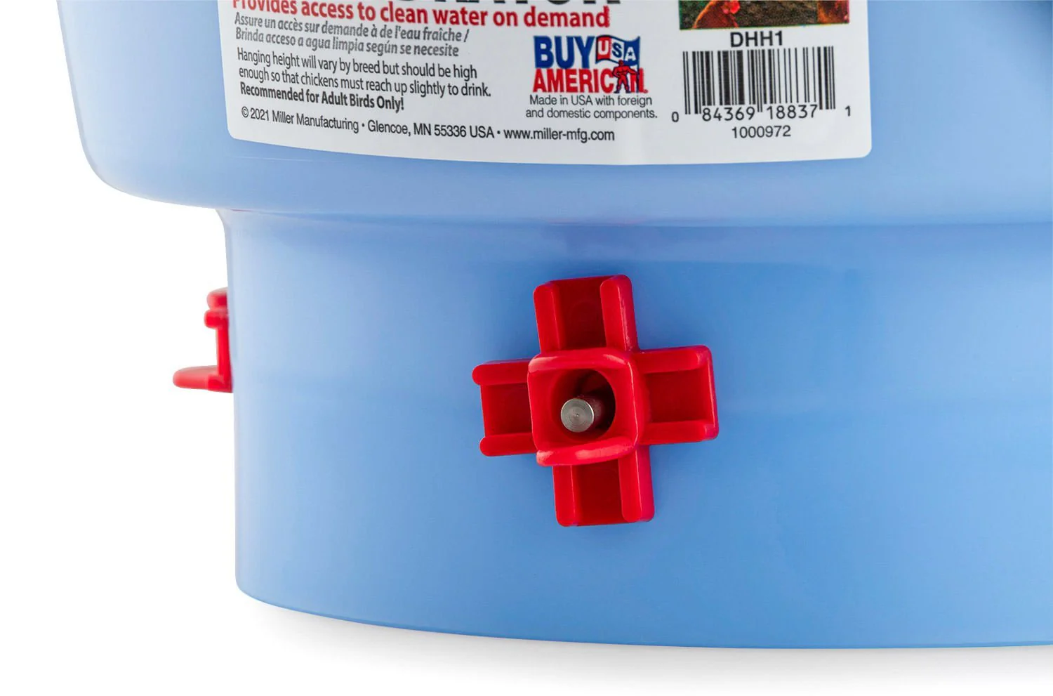Deluxe Hen Hydrator, Red/White - Image 3