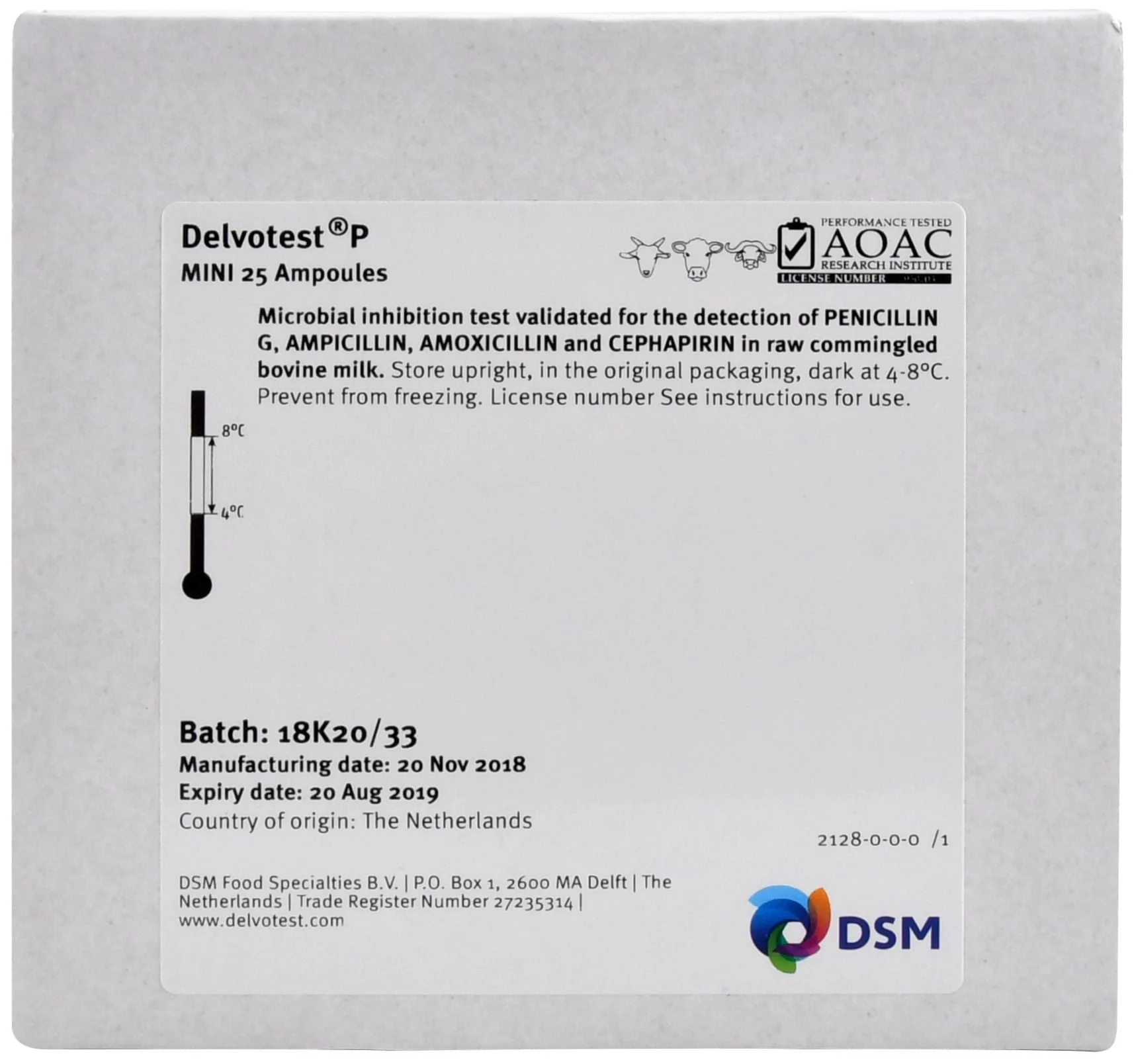 Delvotest Mini P Milk Test