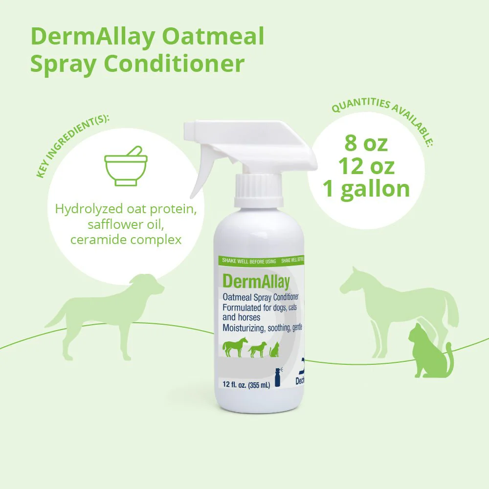 DermAllay Oatmeal Spray Conditioner – Anti-Itch, Leave-On Skin Relief for Dogs, Cats & Horses - Image 2