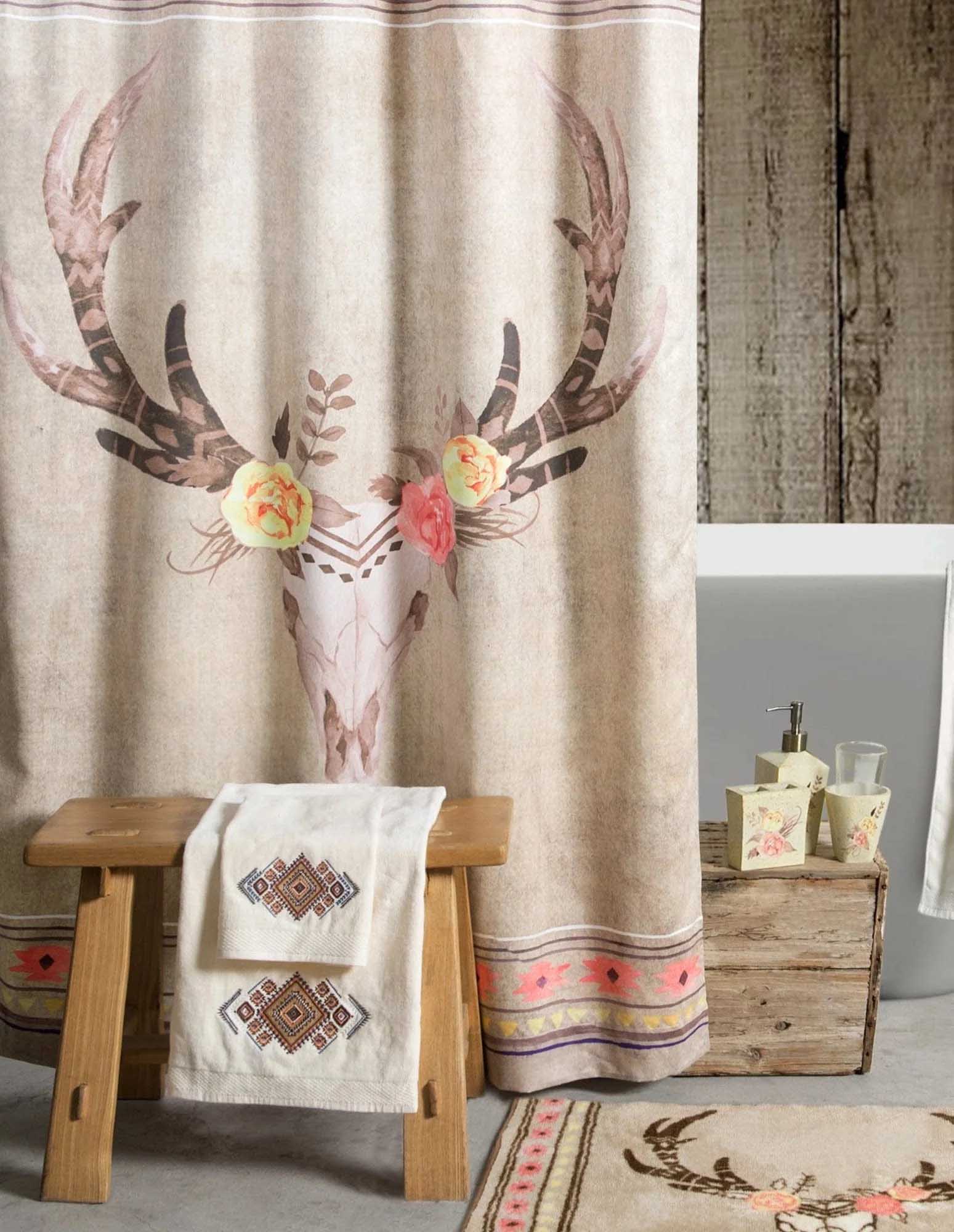 Desert Skull Shower Curtain - Image 2